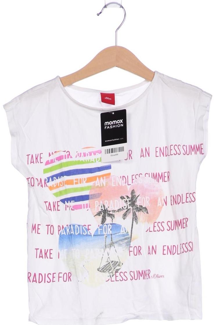 

s.Oliver Damen T-Shirt, weiß, Gr. 116