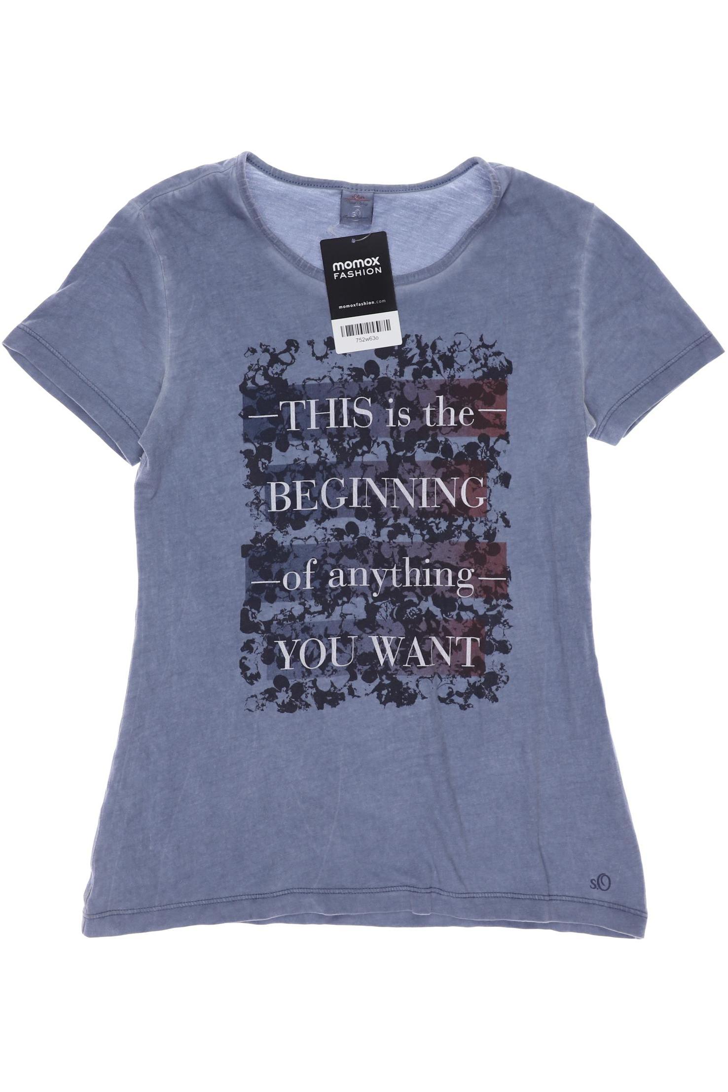 

s.Oliver Damen T-Shirt, blau, Gr. 152