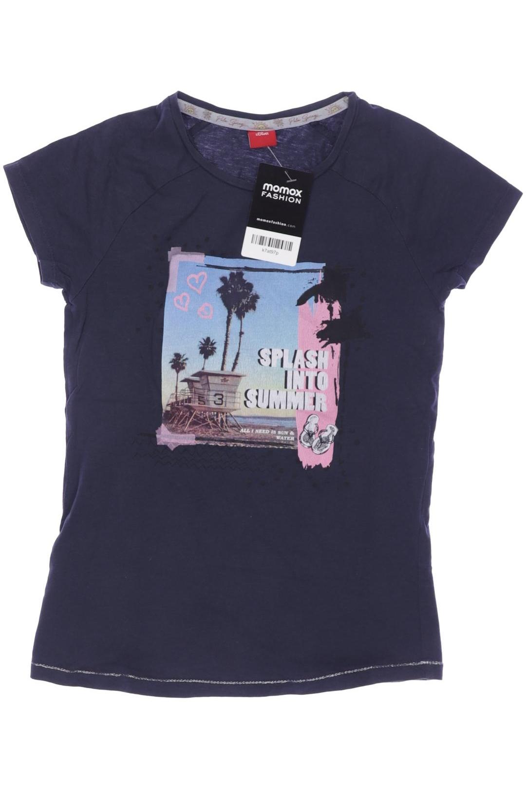 

s.Oliver Damen T-Shirt, marineblau, Gr. 152
