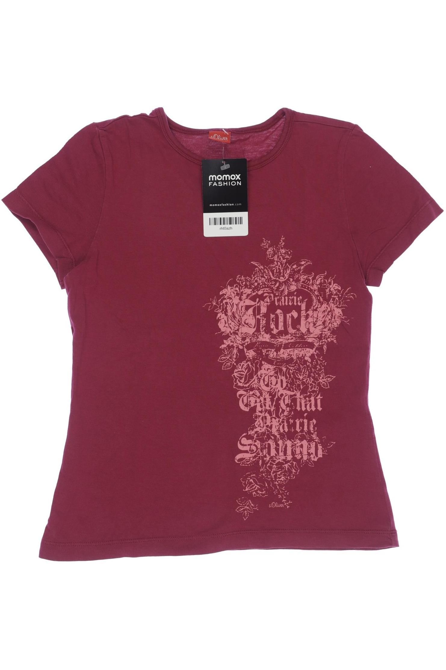 

s.Oliver Damen T-Shirt, bordeaux, Gr. 140
