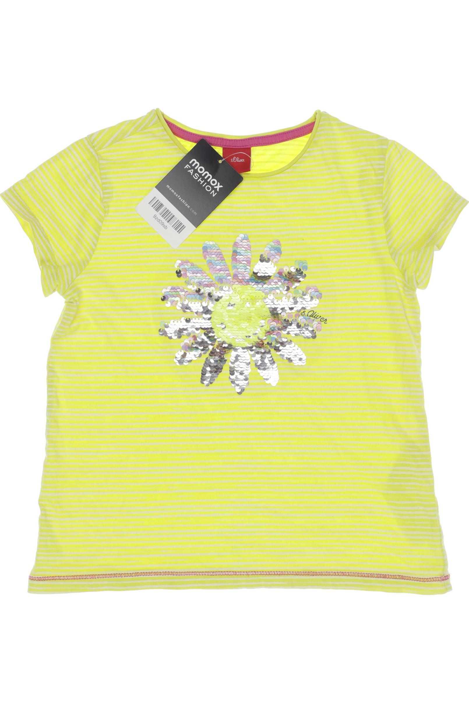 

s.Oliver Damen T-Shirt, gelb, Gr. 116