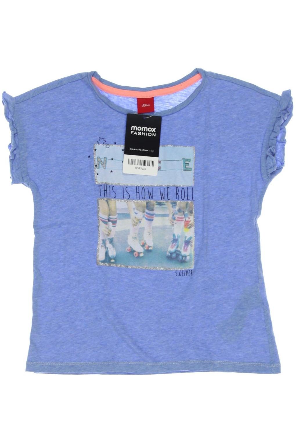 

s.Oliver Damen T-Shirt, blau, Gr. 116