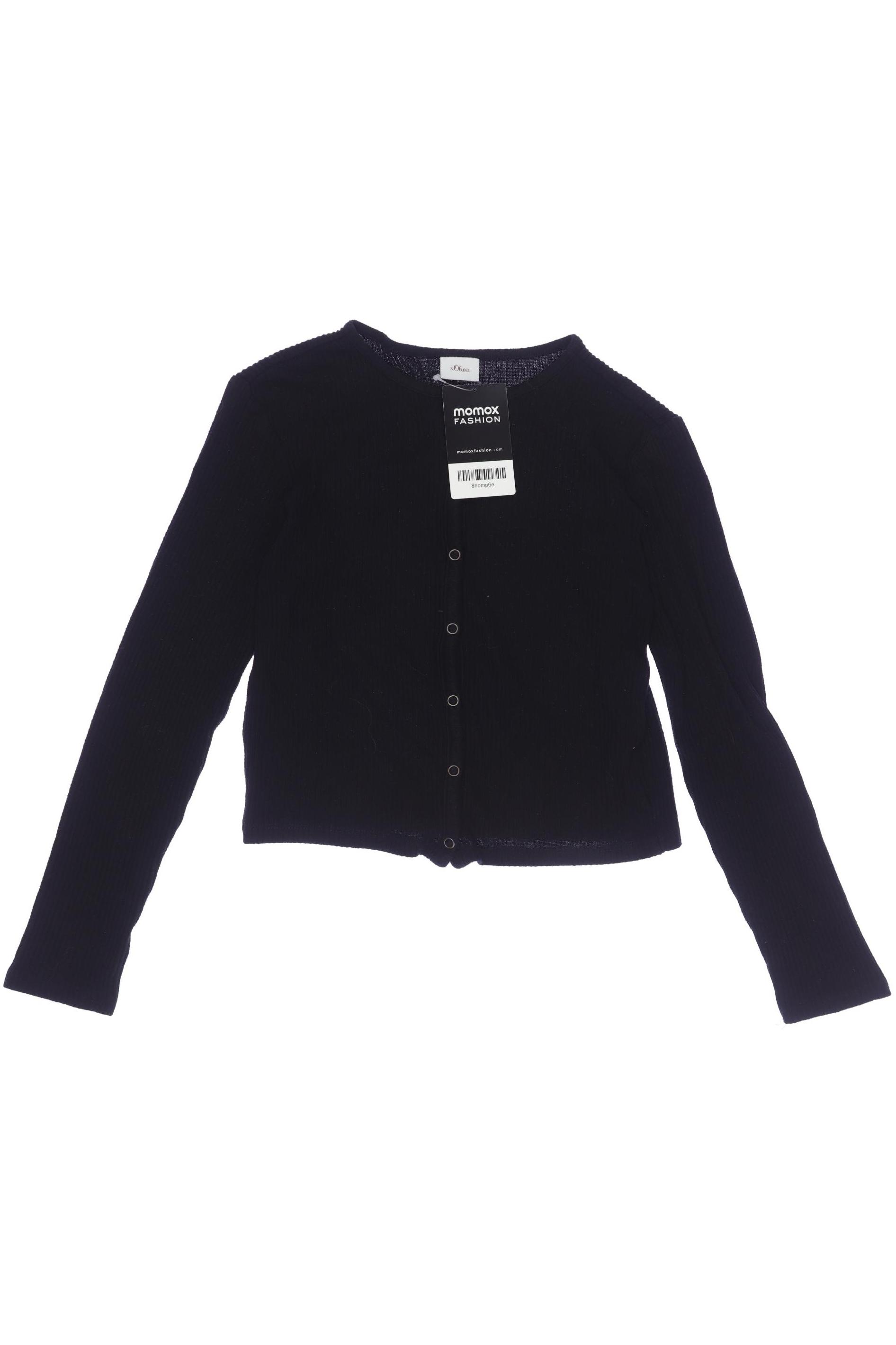

s.Oliver Damen Strickjacke, schwarz, Gr. 140