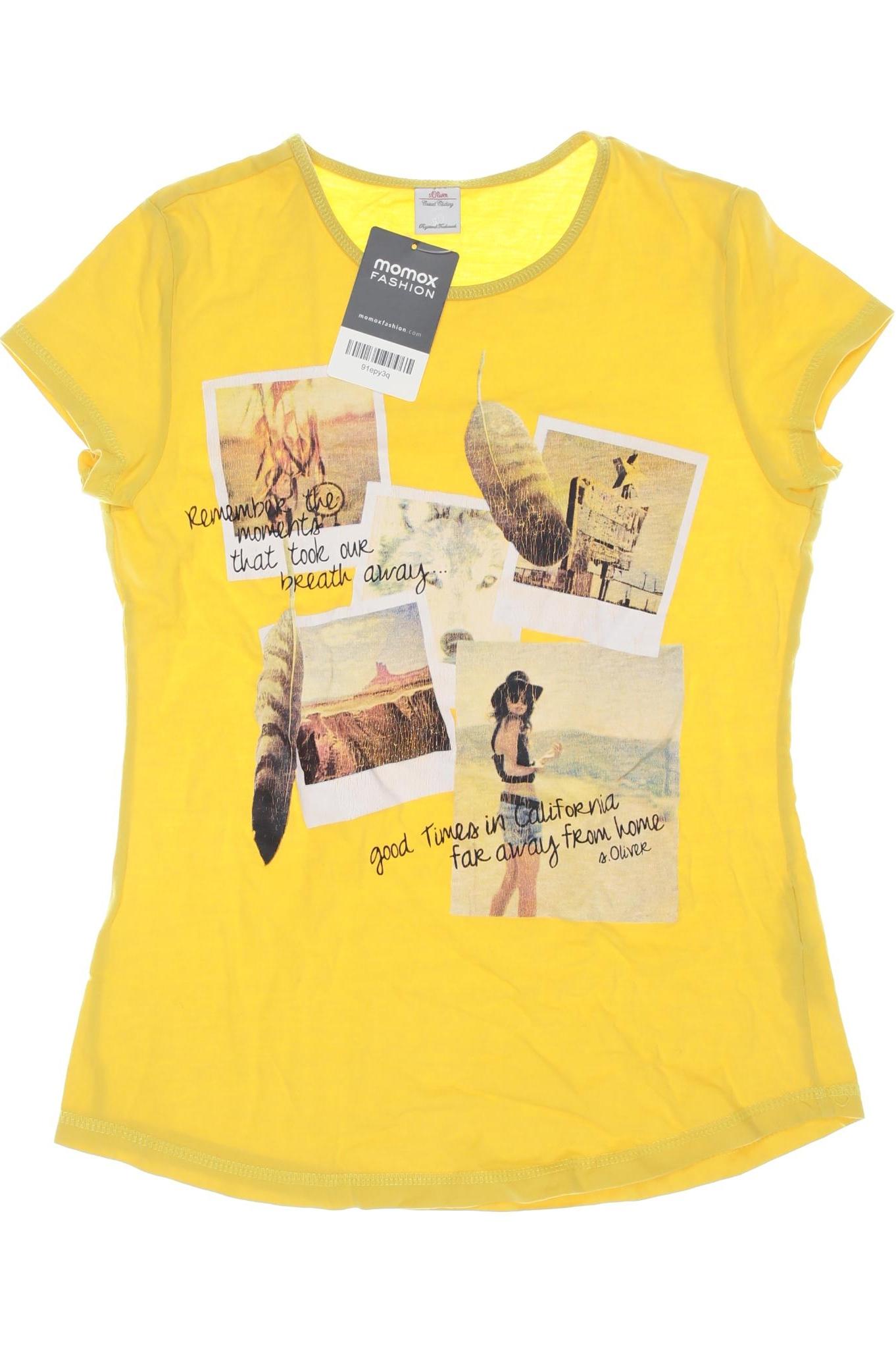 

s.Oliver Damen T-Shirt, gelb, Gr. 164