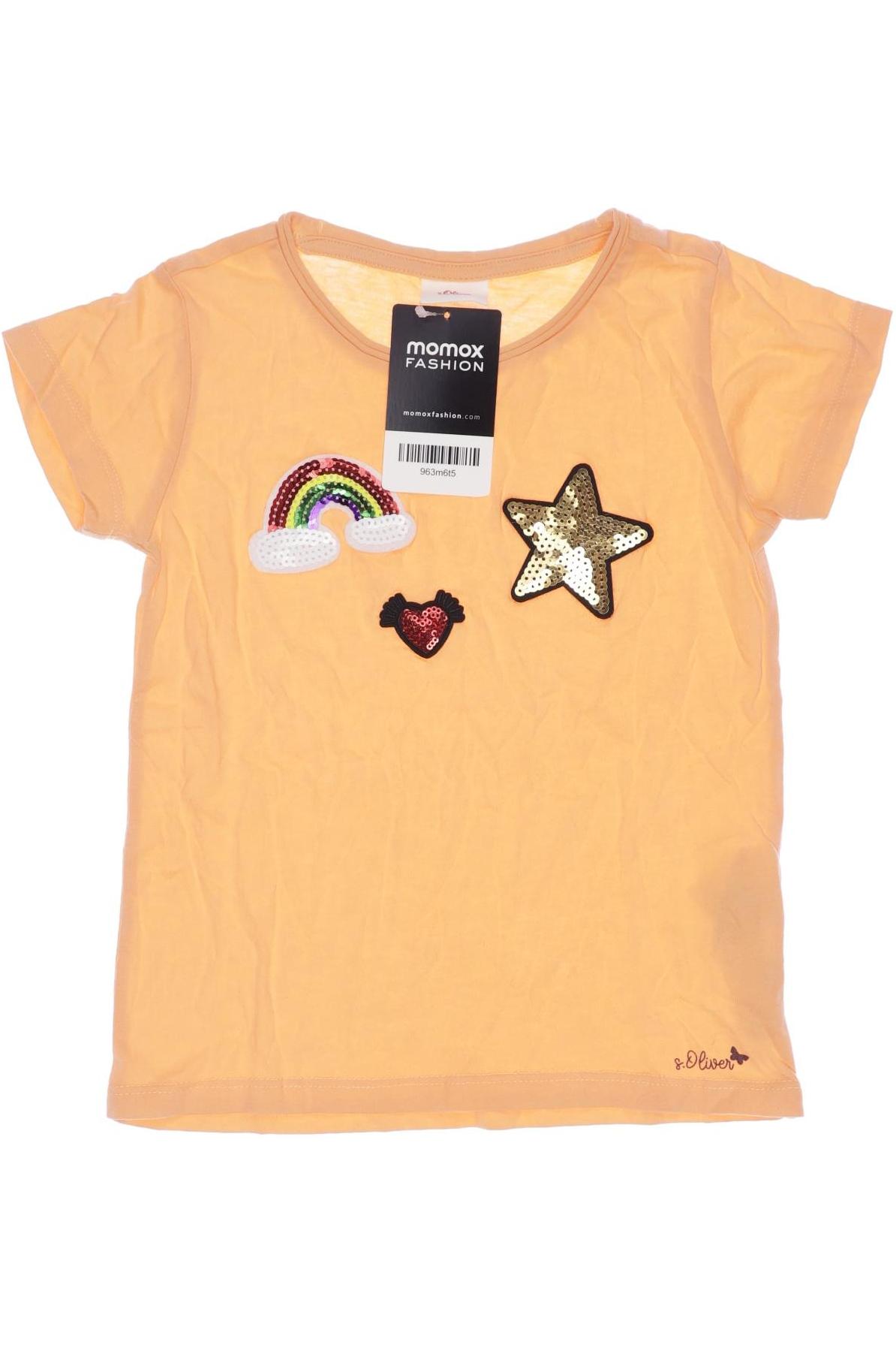 

s.Oliver Damen T-Shirt, orange, Gr. 104