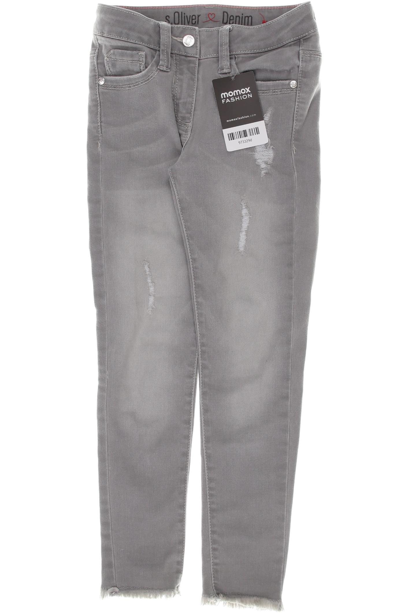 

s.Oliver Damen Jeans, grau, Gr. 140