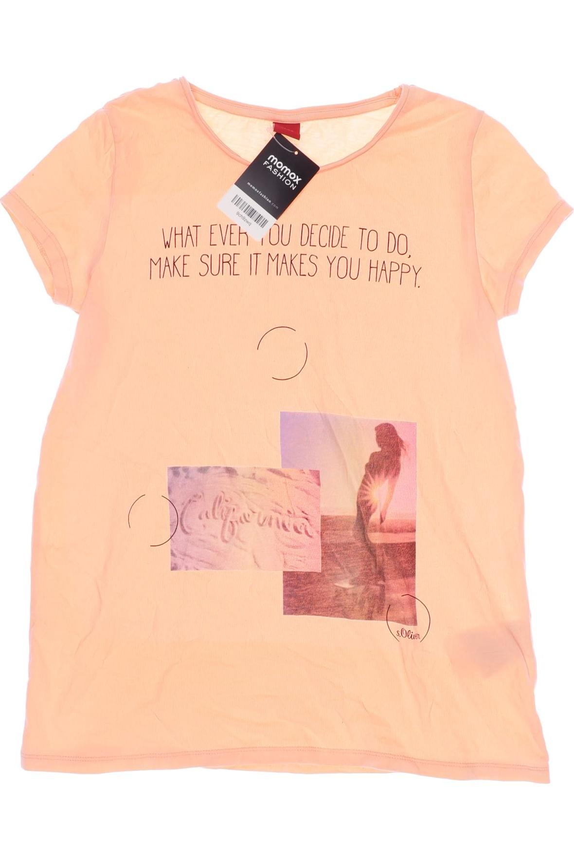 

s.Oliver Damen T-Shirt, orange, Gr. 164
