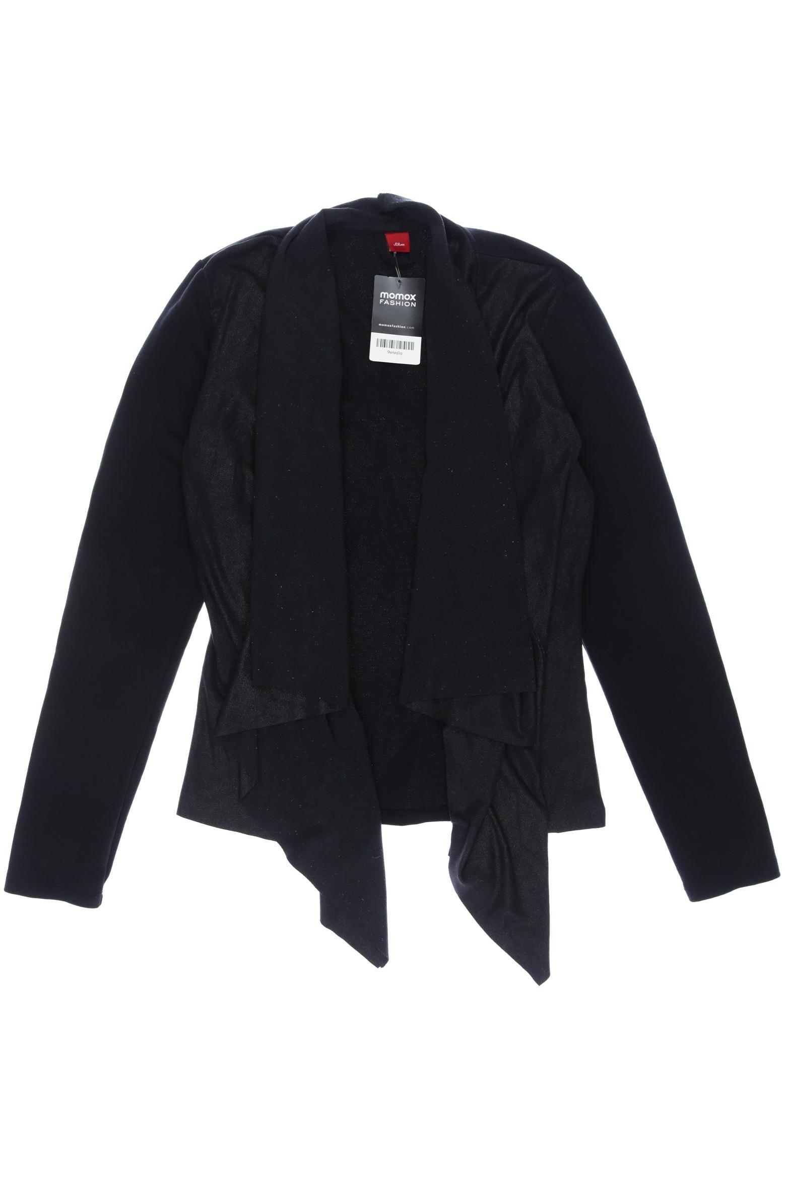 

s.Oliver Damen Strickjacke, schwarz, Gr. 176