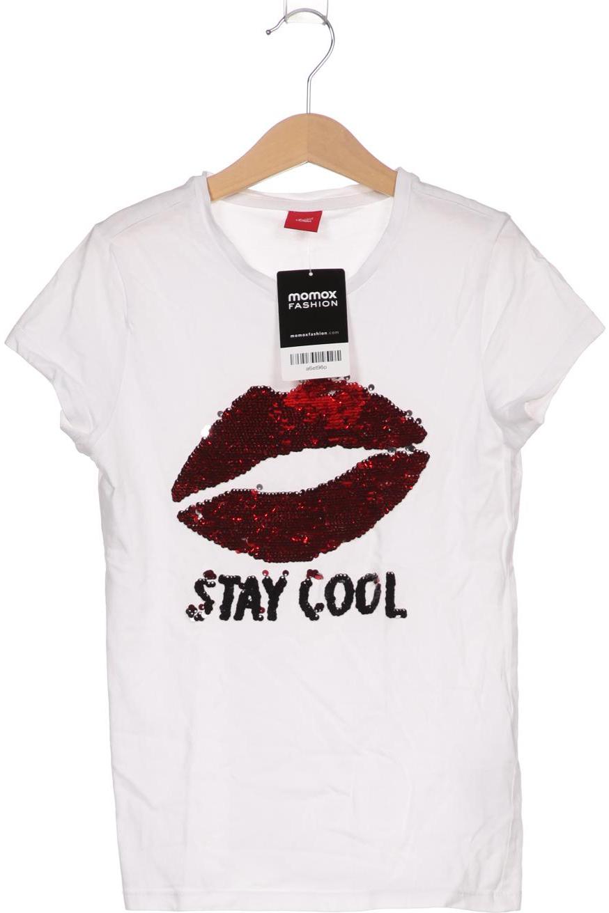 

s.Oliver Damen T-Shirt, weiß, Gr. 152