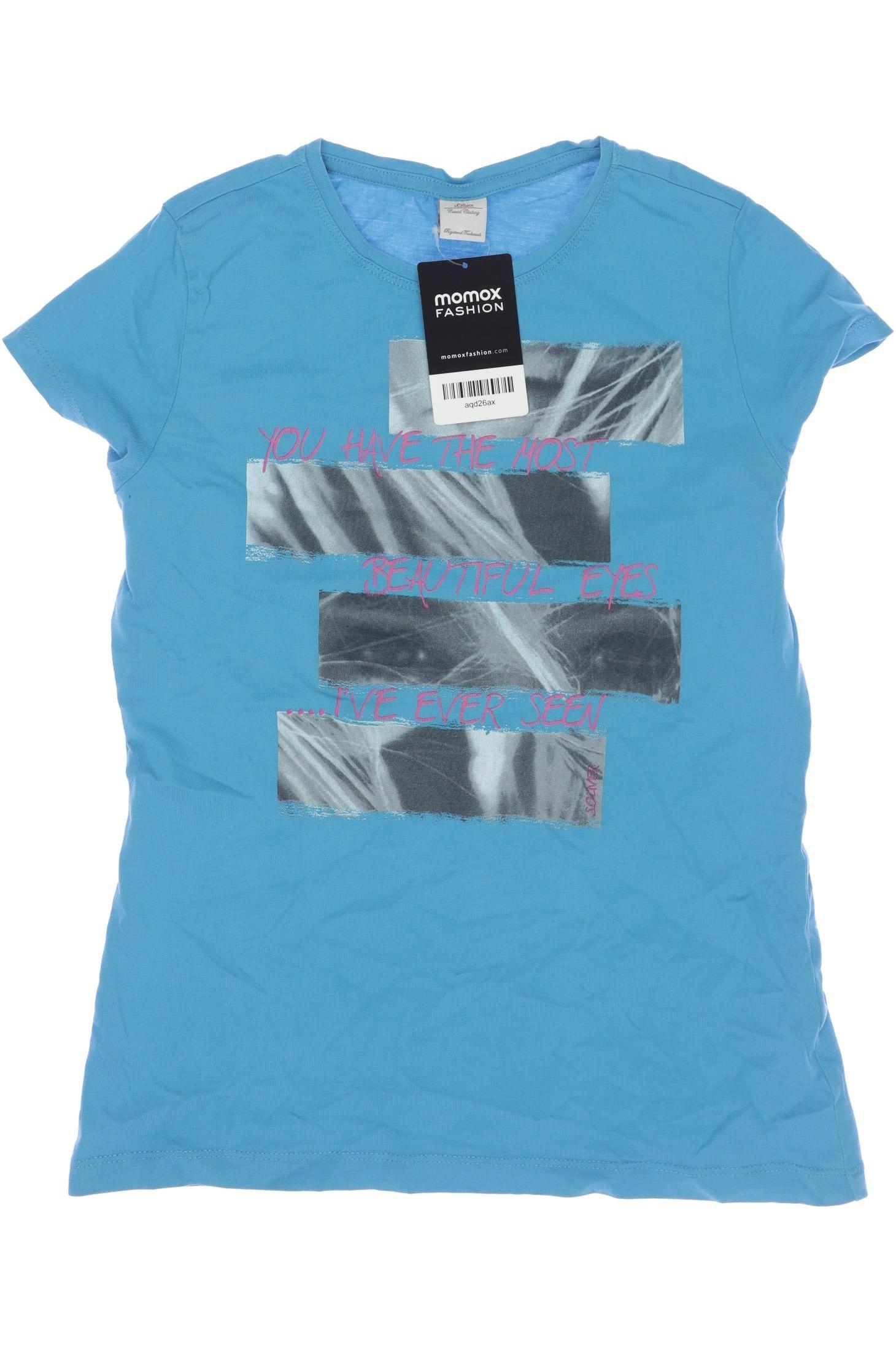

s.Oliver Damen T-Shirt, blau, Gr. 140