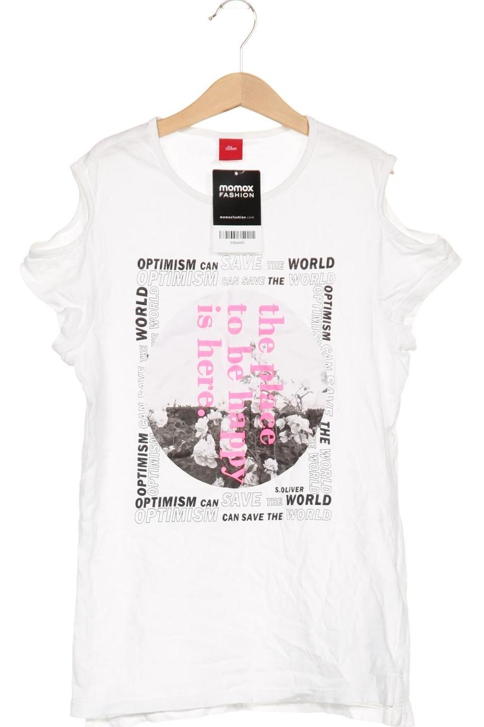 

s.Oliver Damen T-Shirt, weiß, Gr. 164