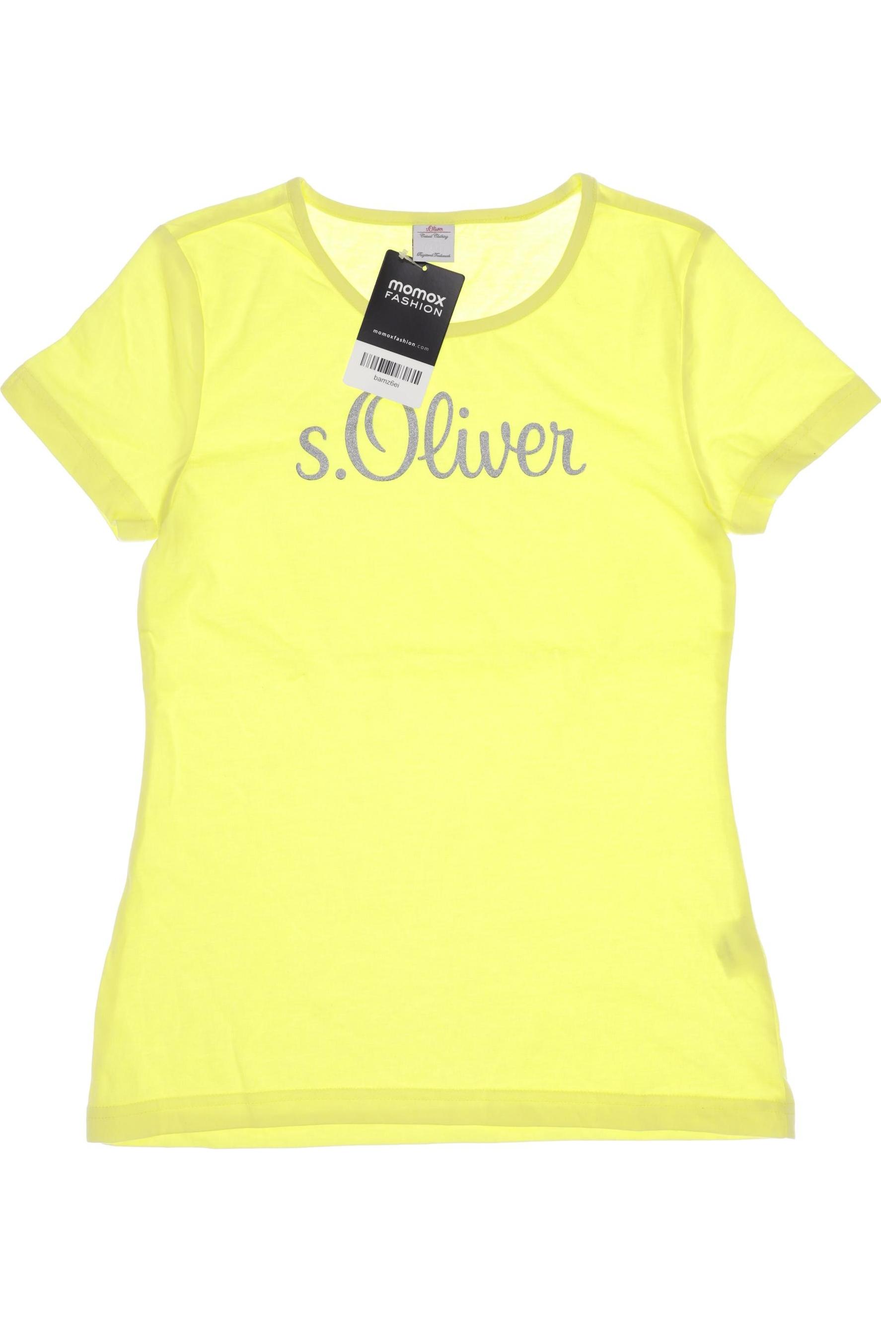 

s.Oliver Damen T-Shirt, gelb, Gr. 146