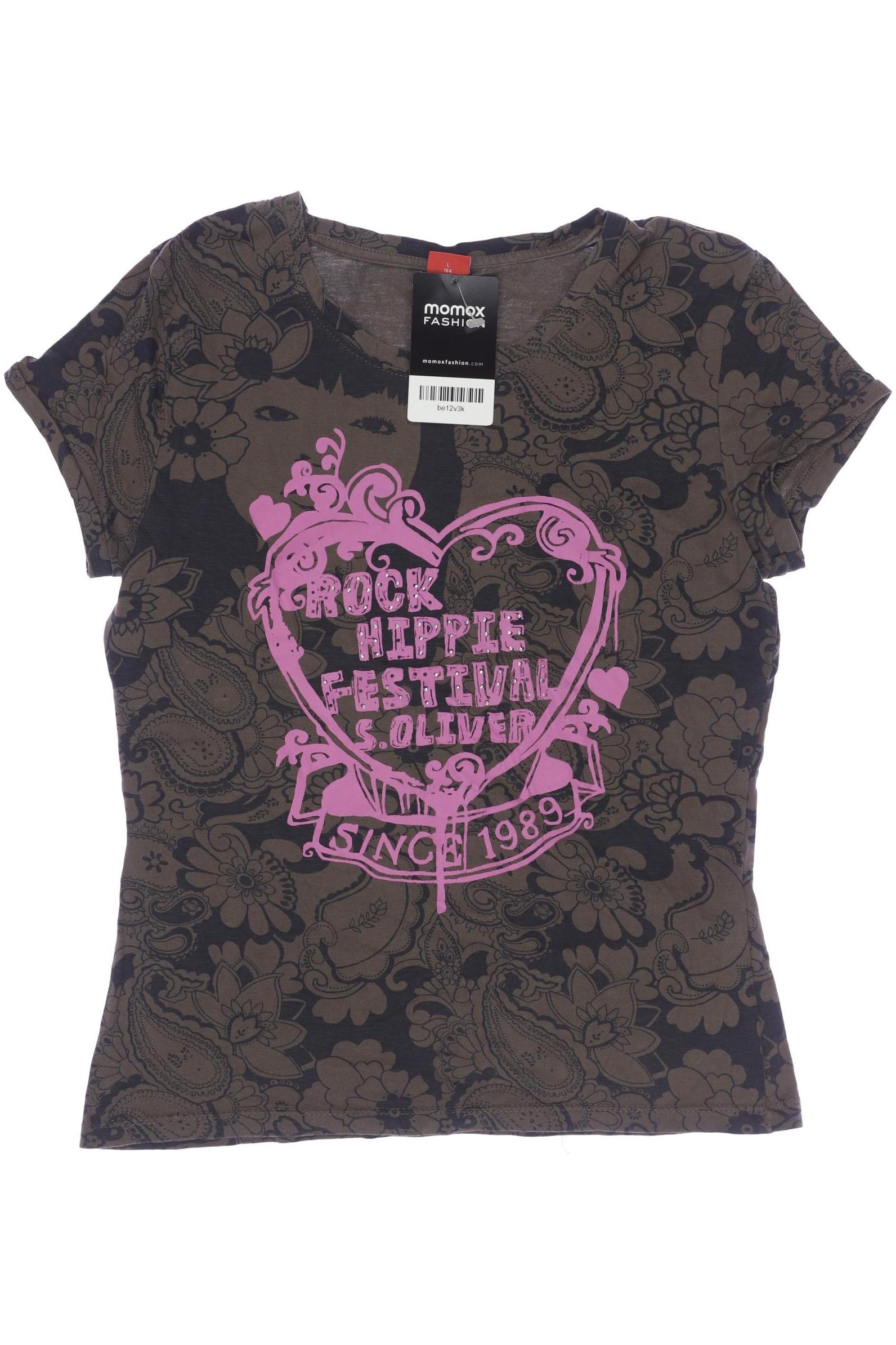 

s.Oliver Damen T-Shirt, braun, Gr. 164