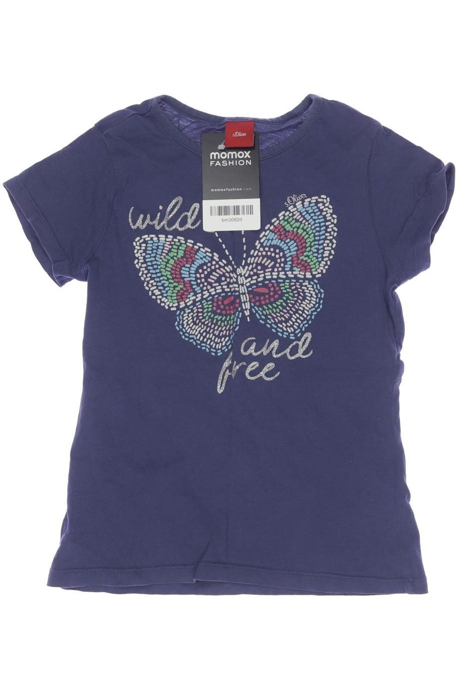 

s.Oliver Damen T-Shirt, marineblau, Gr. 116