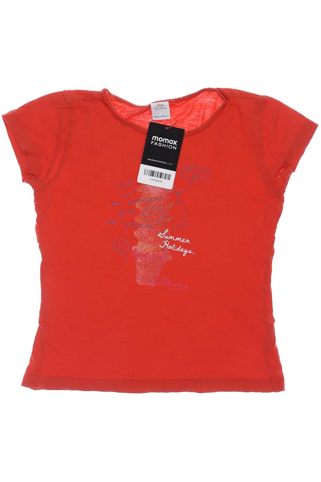 

s.Oliver Damen T-Shirt, rot, Gr. 128
