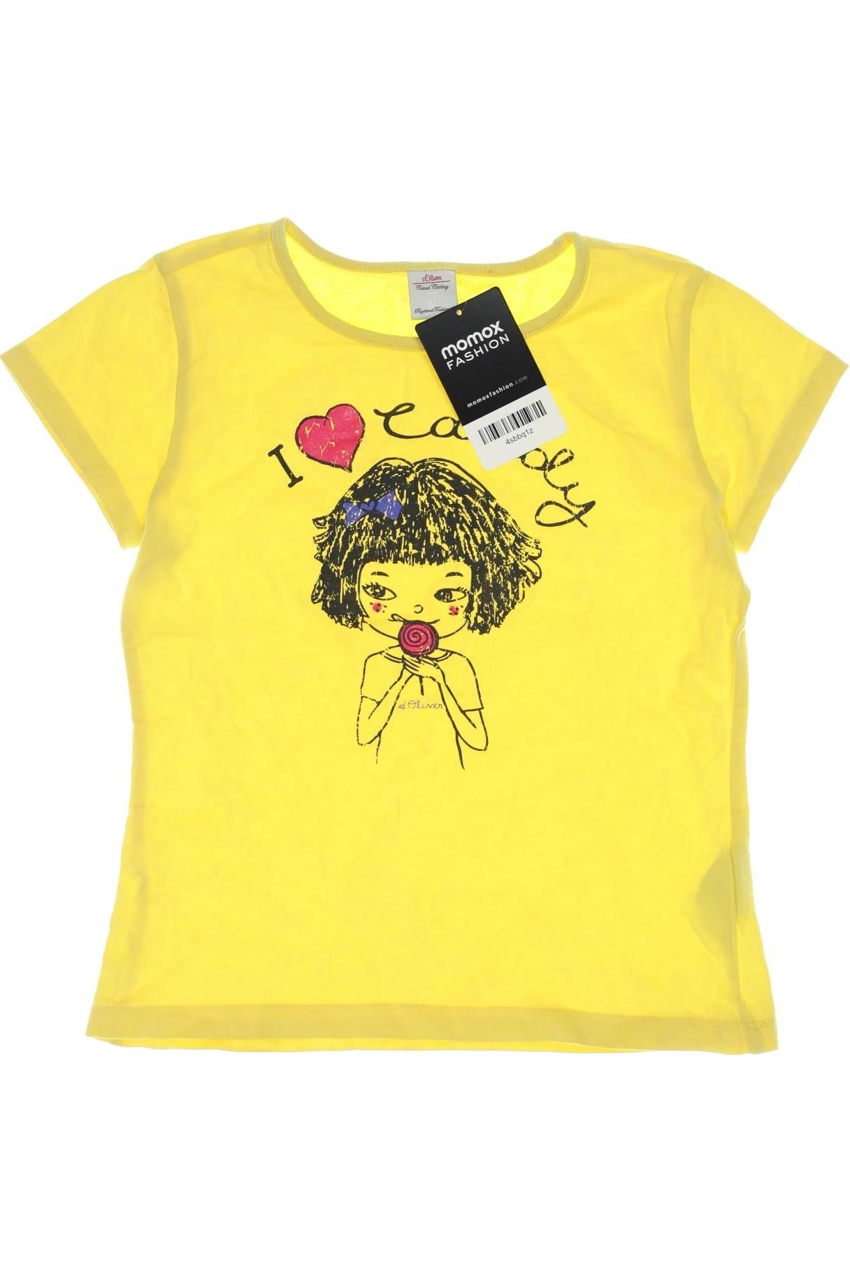 

s.Oliver Damen T-Shirt, gelb, Gr. 128