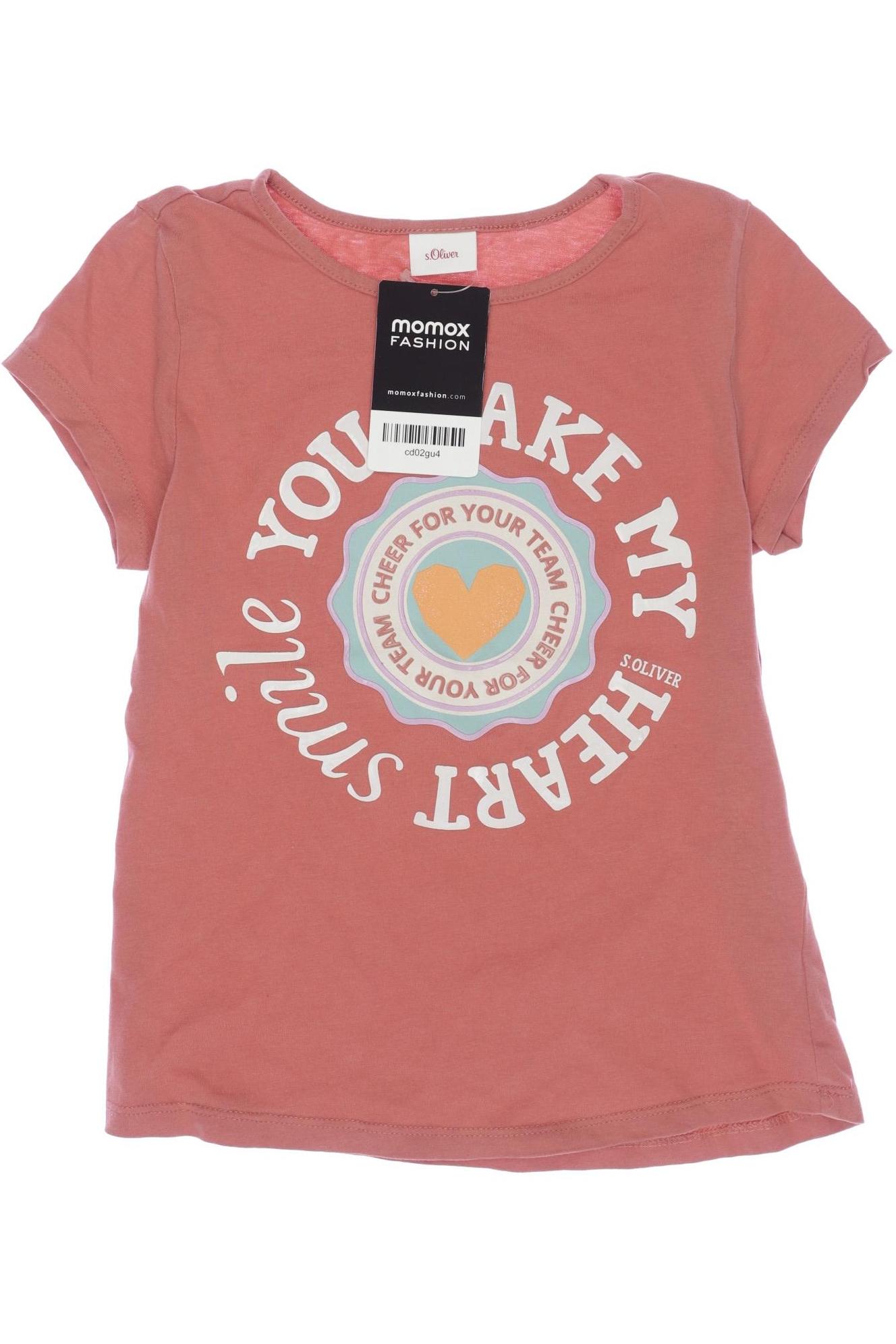 

s.Oliver Damen T-Shirt, rot, Gr. 128