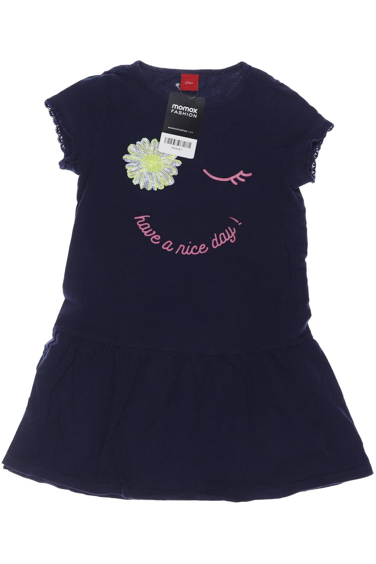 

s.Oliver Damen Kleid, marineblau, Gr. 128