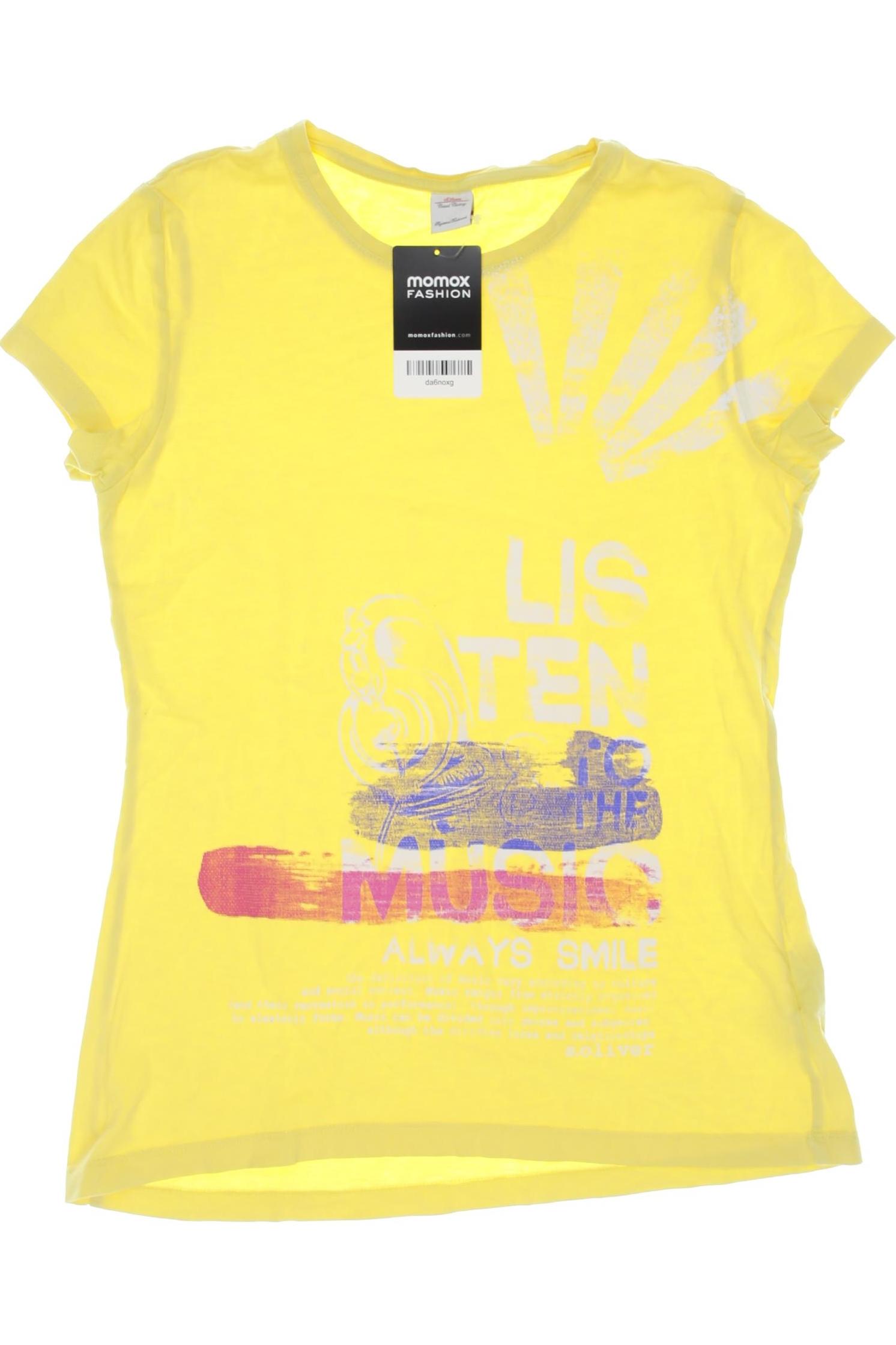 

s.Oliver Damen T-Shirt, gelb, Gr. 164