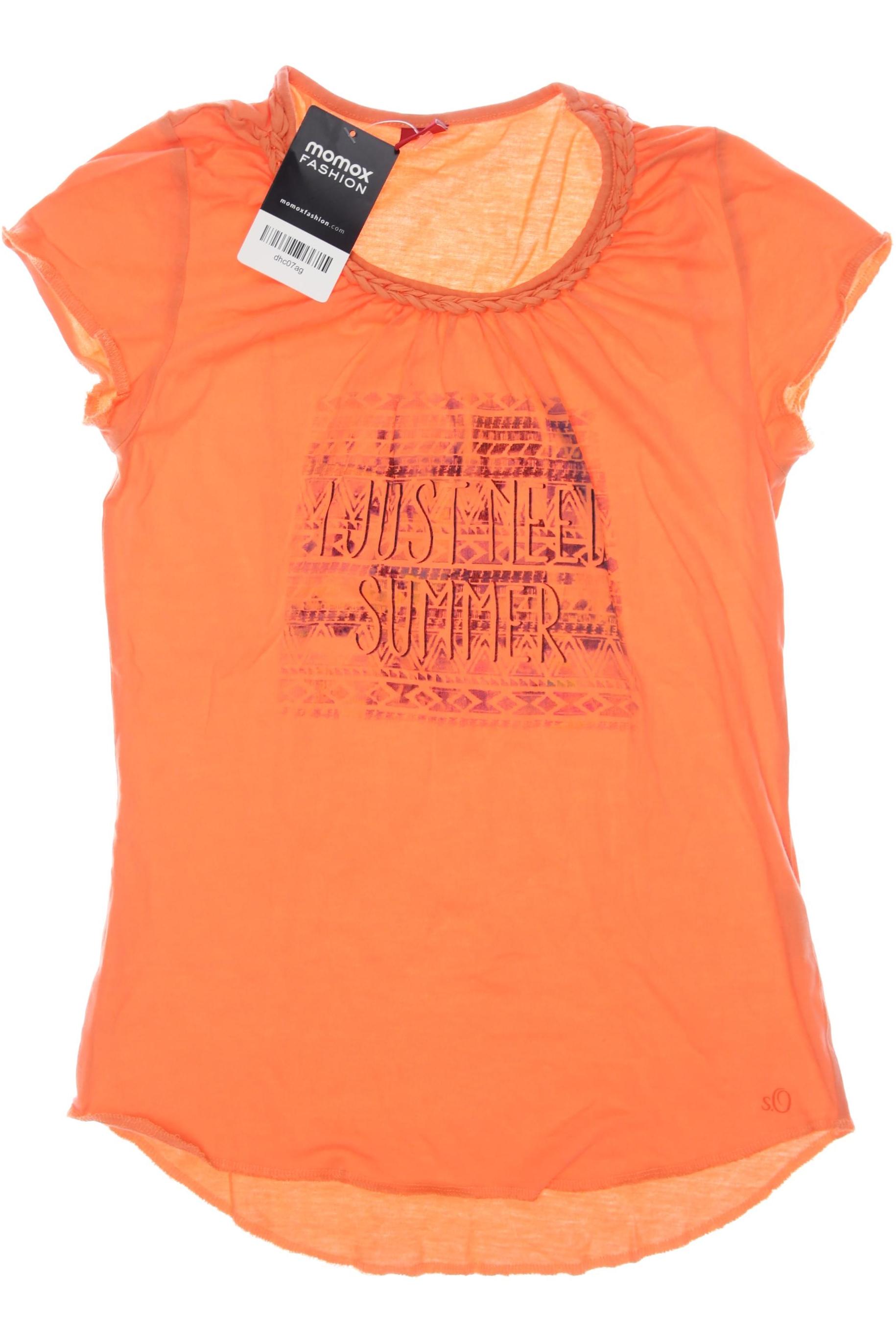 

s.Oliver Damen T-Shirt, orange, Gr. 152