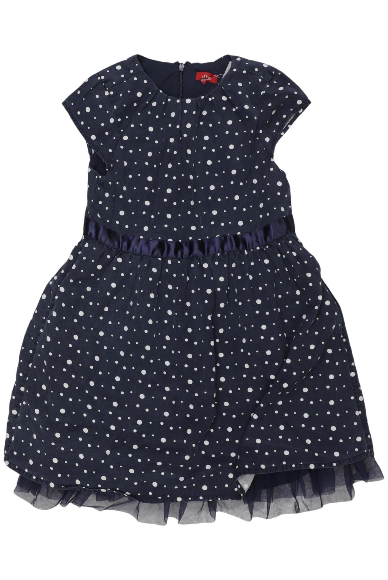 

s.Oliver Mädchen Kleid, marineblau, Gr. 128