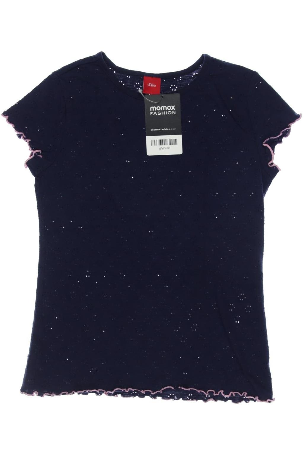 

s.Oliver Damen T-Shirt, marineblau, Gr. 128