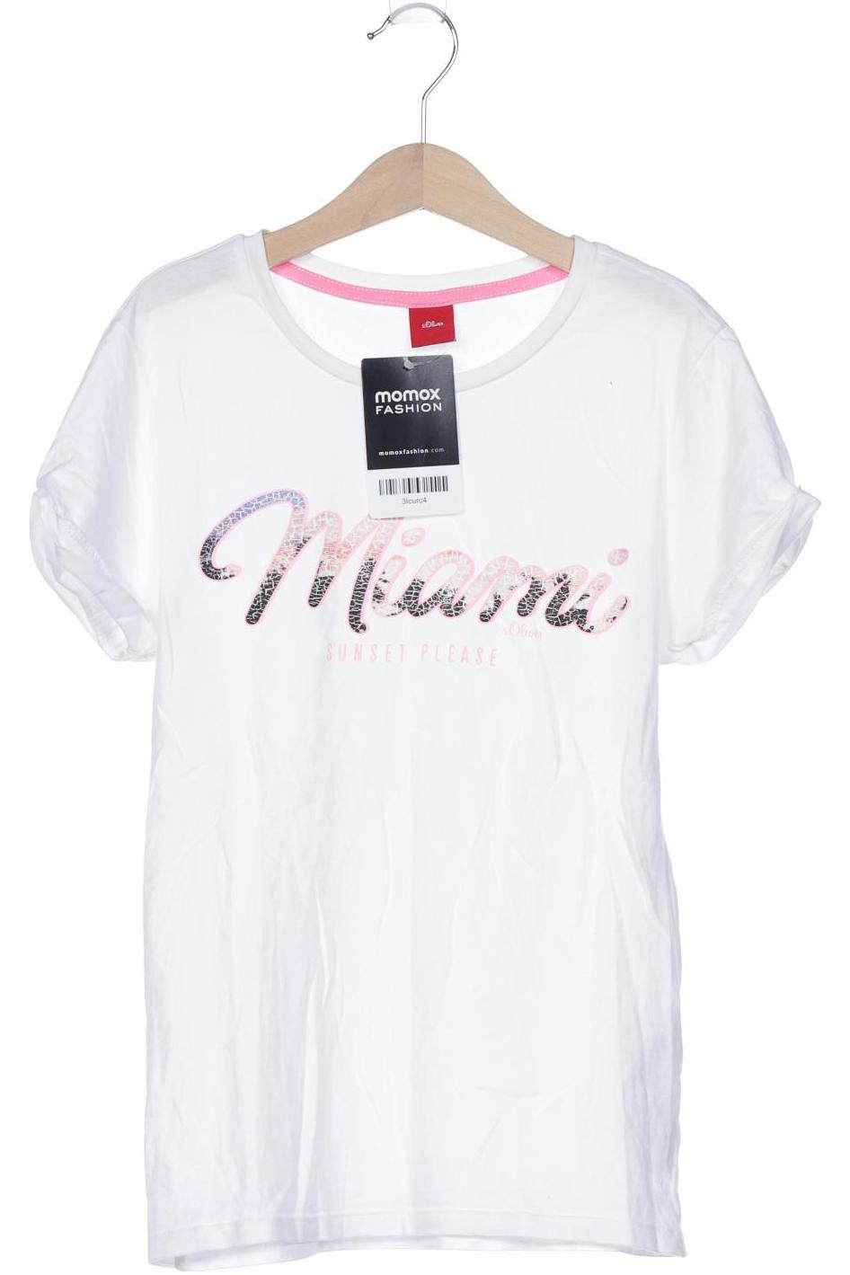

s.Oliver Damen T-Shirt, weiß, Gr. 152