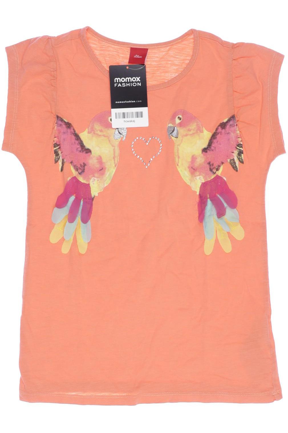 

s.Oliver Damen T-Shirt, orange, Gr. 140