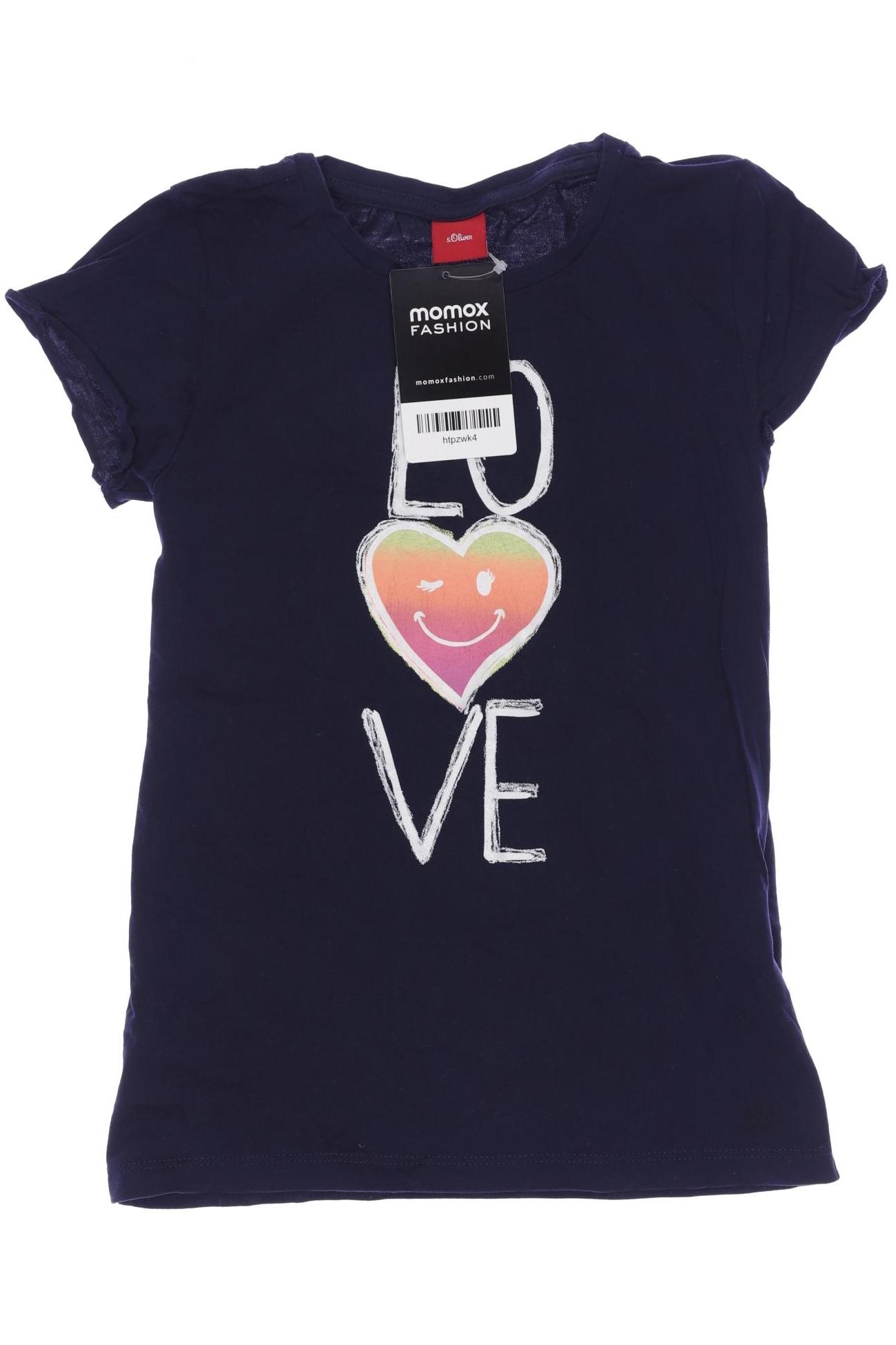 

s.Oliver Damen T-Shirt, marineblau, Gr. 128
