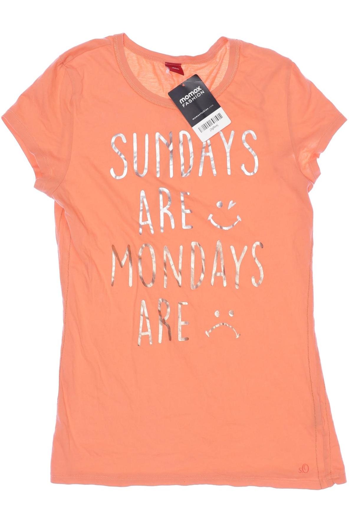 

s.Oliver Damen T-Shirt, orange, Gr. 176