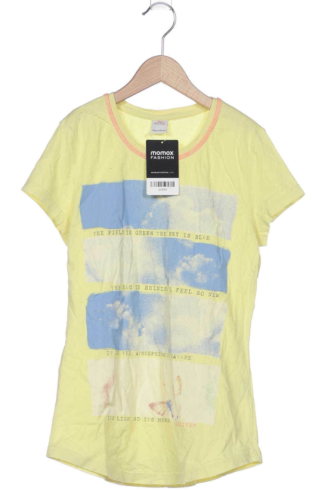 

s.Oliver Damen T-Shirt, gelb, Gr. 164