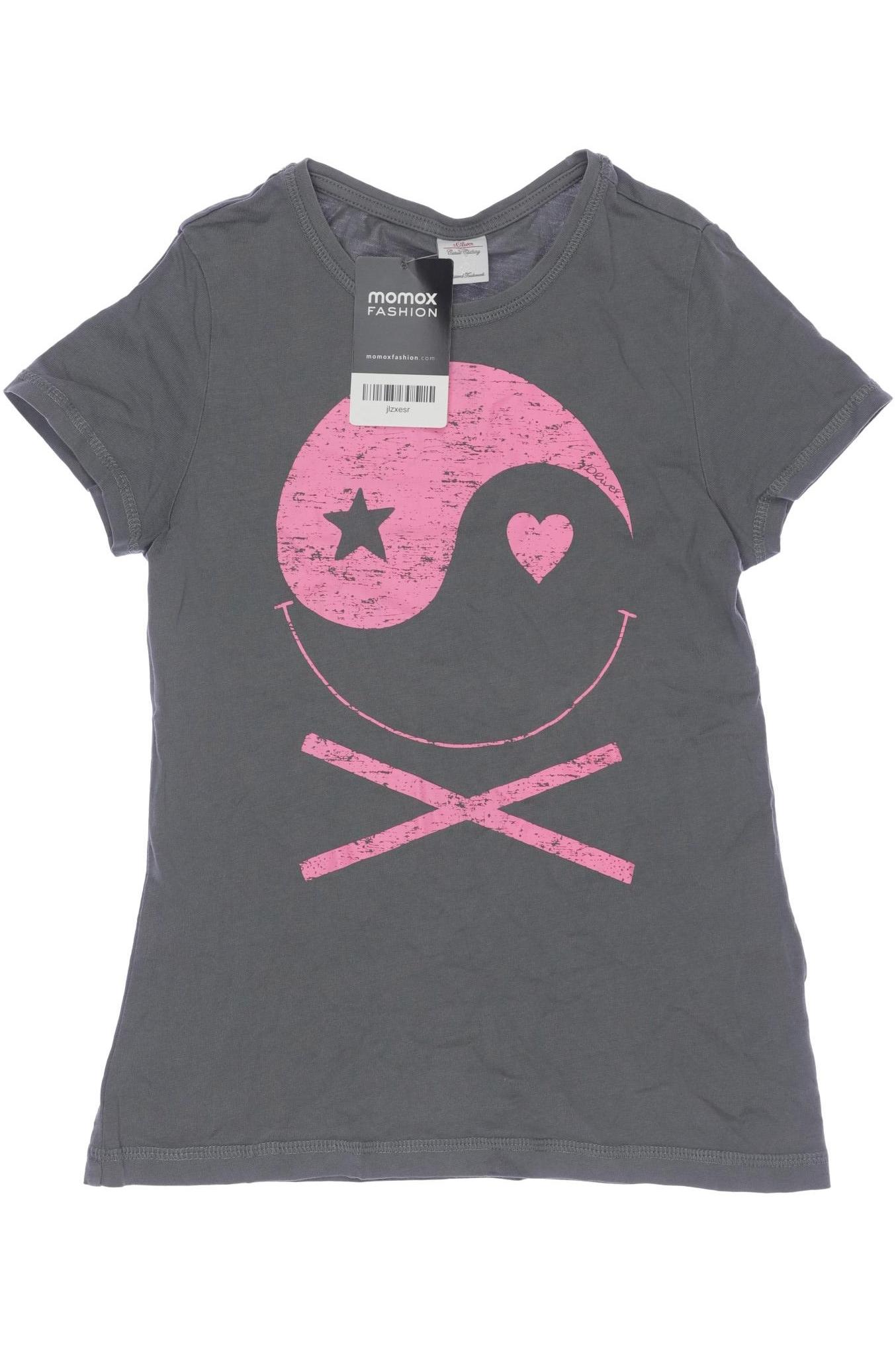 

s.Oliver Damen T-Shirt, grau, Gr. 140