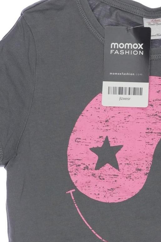 Thumbnail - s.Oliver Mädchen T-Shirt, grau, Gr. 140