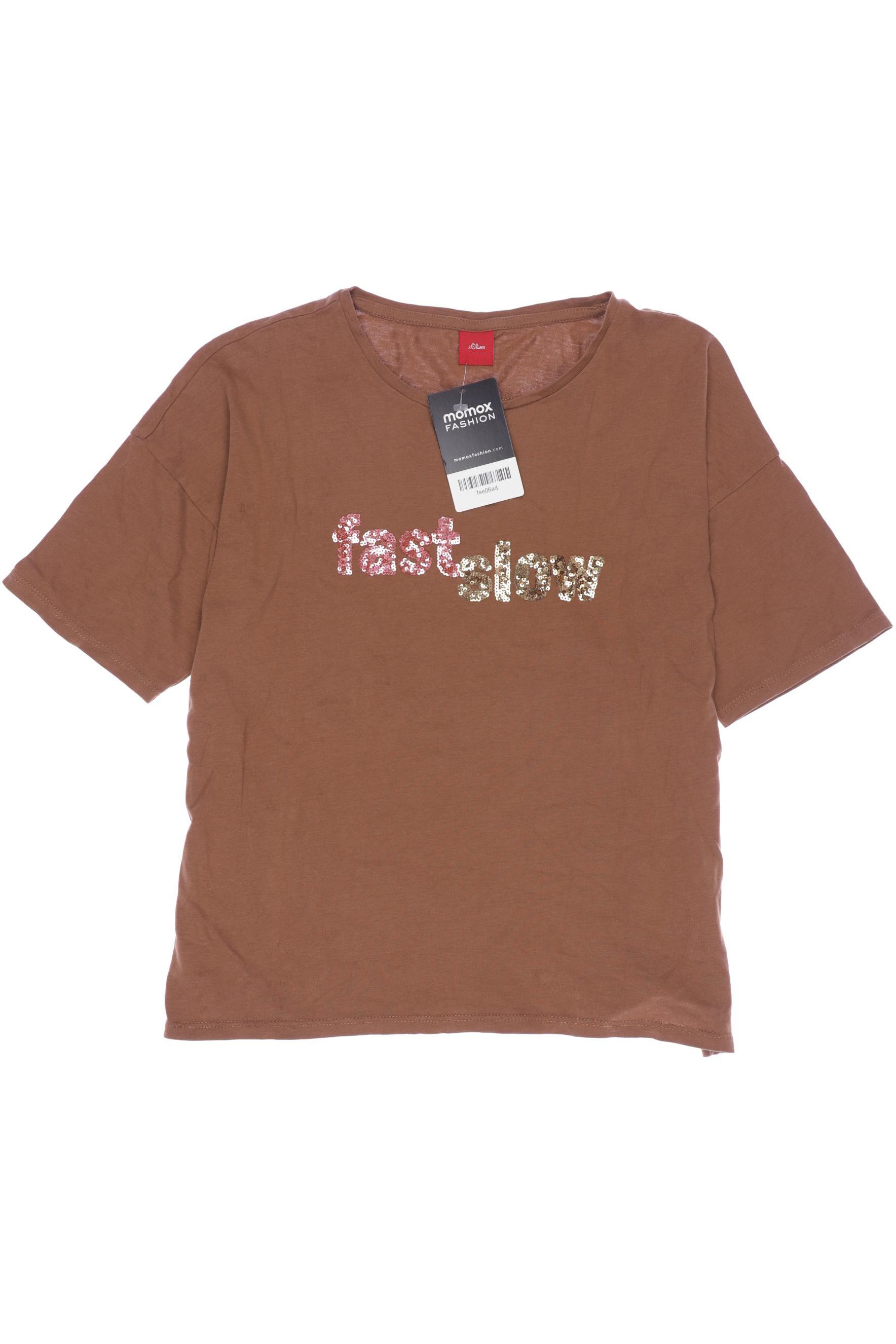 

s.Oliver Damen T-Shirt, braun, Gr. 152