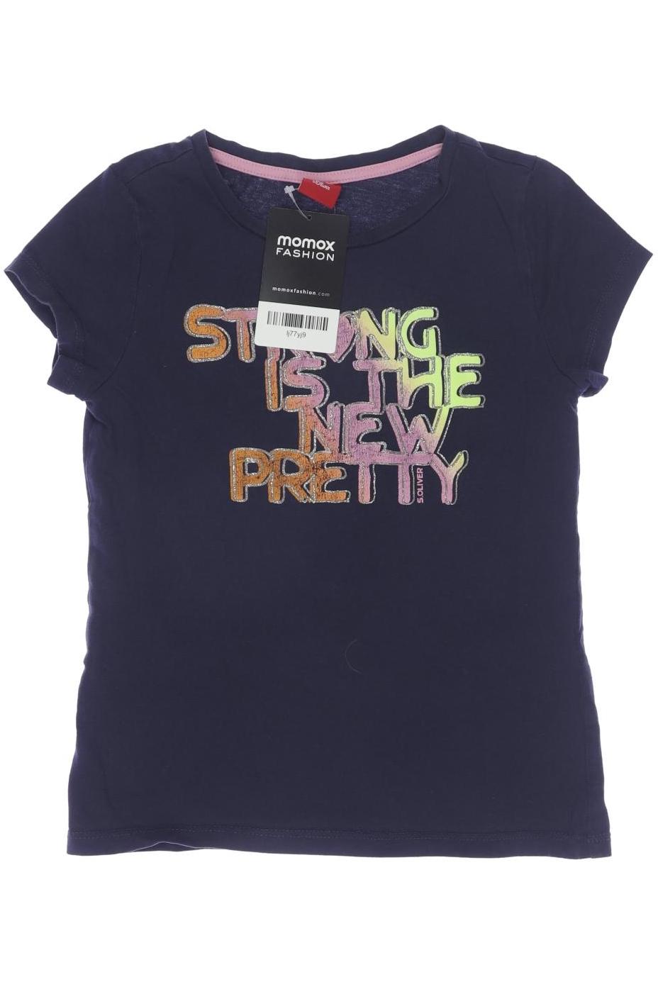 

s.Oliver Damen T-Shirt, marineblau, Gr. 128