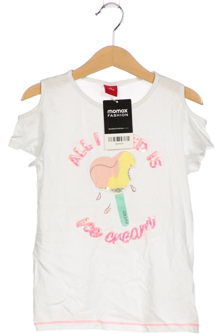 

s.Oliver Damen T-Shirt, weiß, Gr. 116