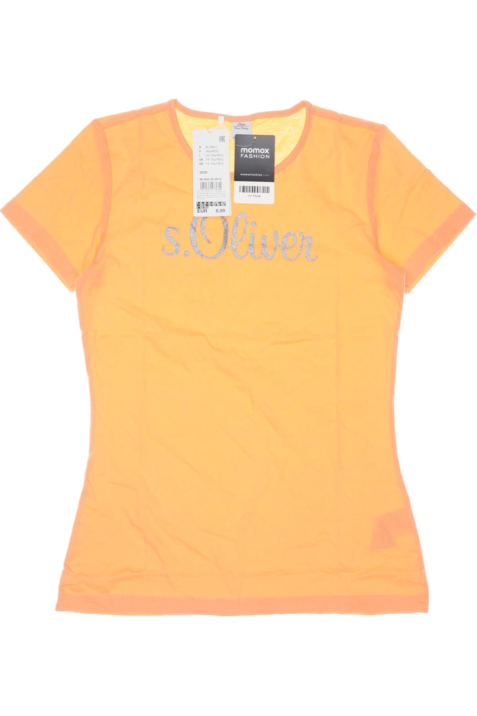 

s.Oliver Damen T-Shirt, orange, Gr. 176