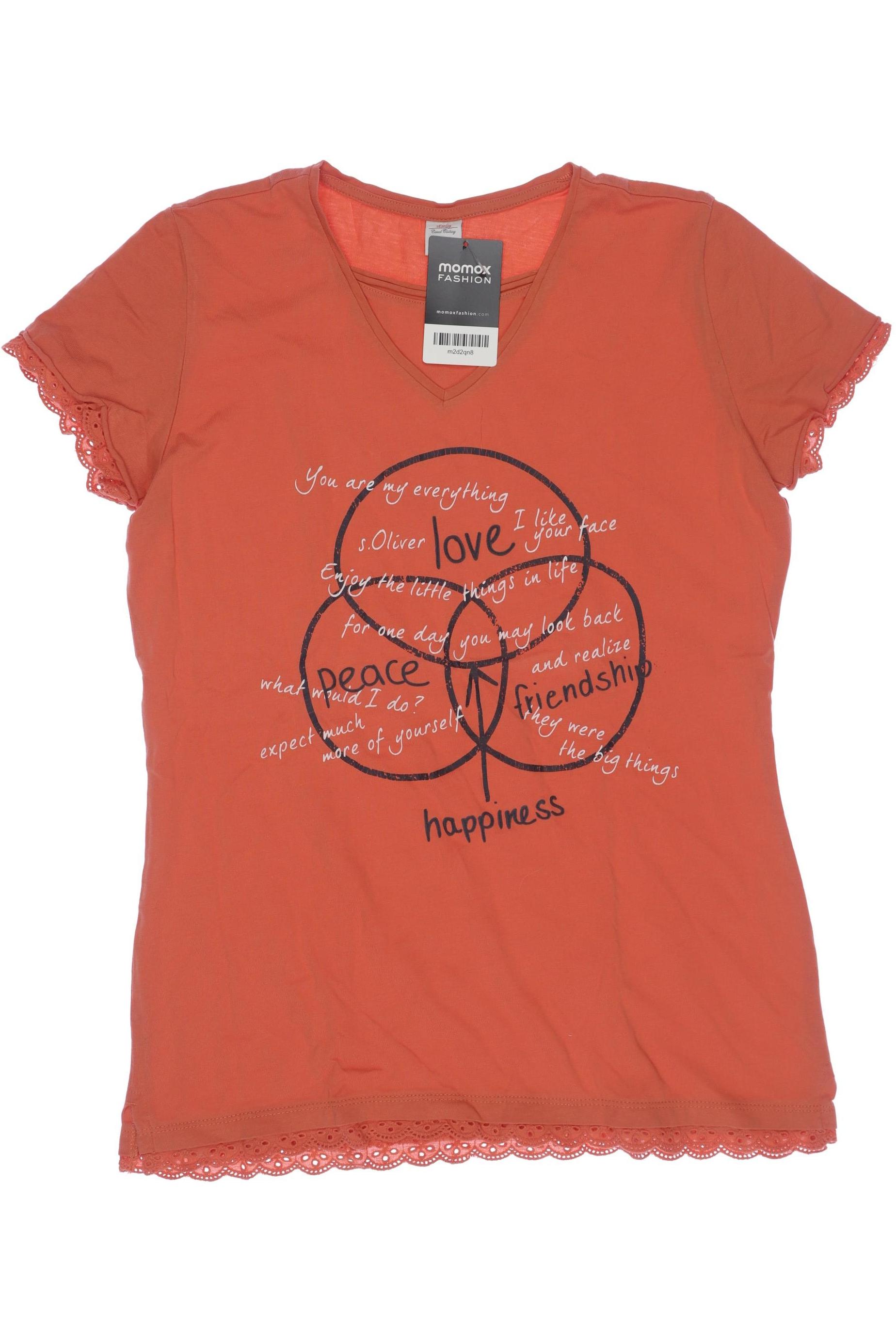 

s.Oliver Damen T-Shirt, orange, Gr. 164