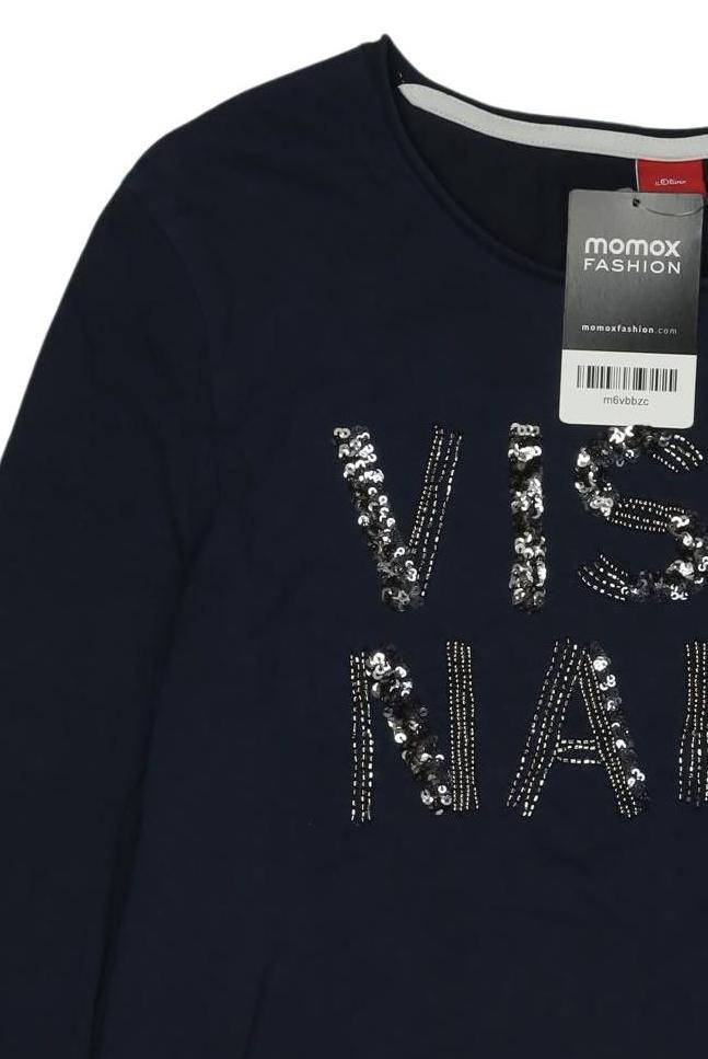 Thumbnail - s.Oliver Mädchen Langarmshirt, marineblau, Gr. 176