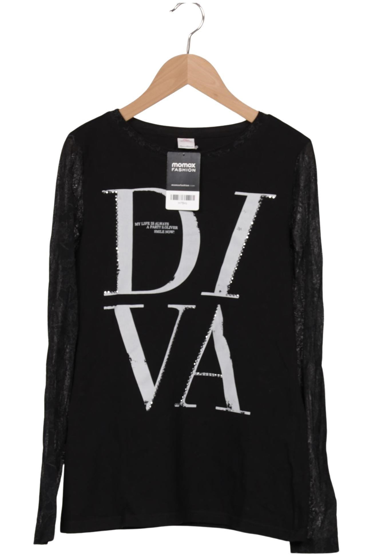 

s.Oliver Damen Langarmshirt, schwarz, Gr. 176