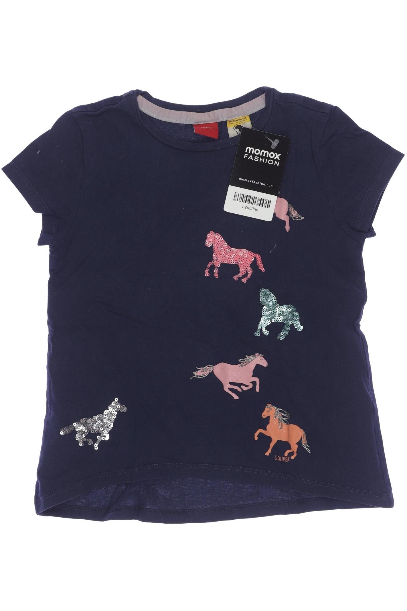 

s.Oliver Mädchen T-Shirt, marineblau, Gr. 116