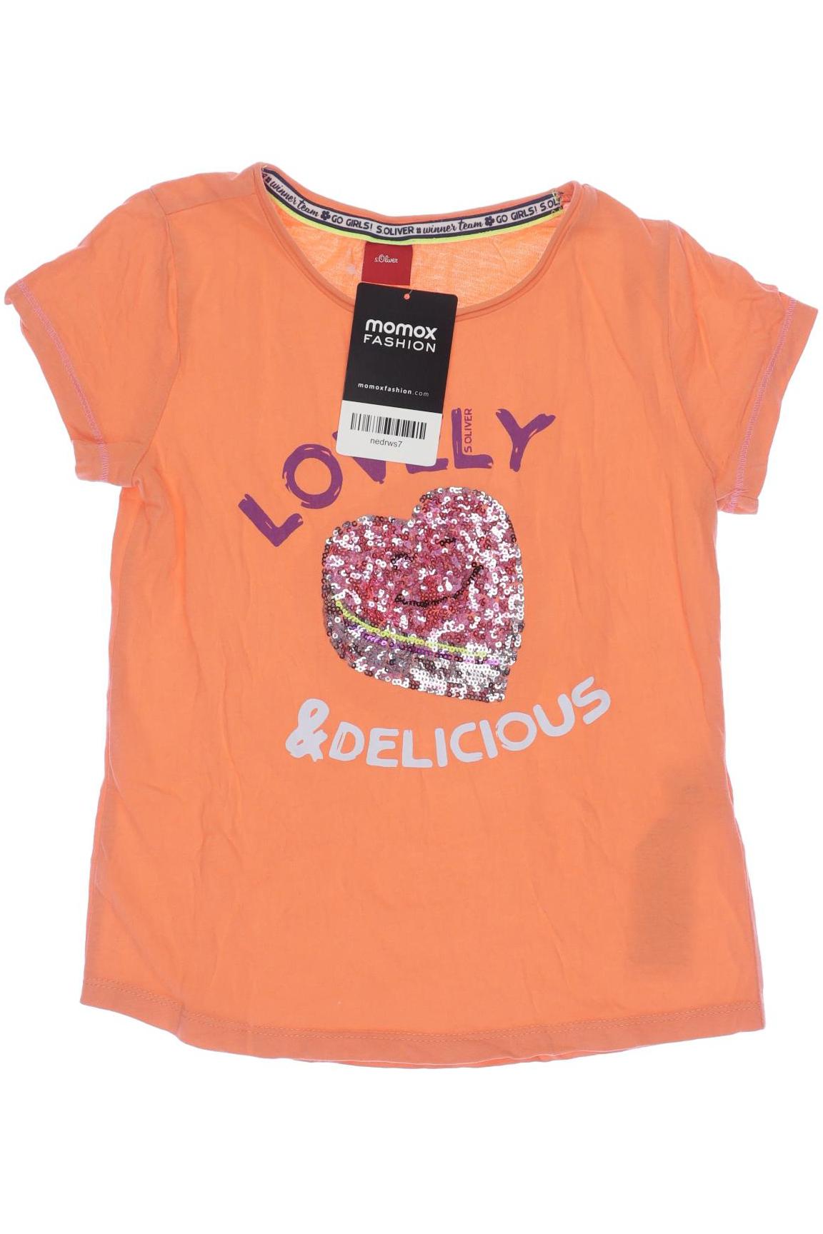 

s.Oliver Damen T-Shirt, orange, Gr. 116