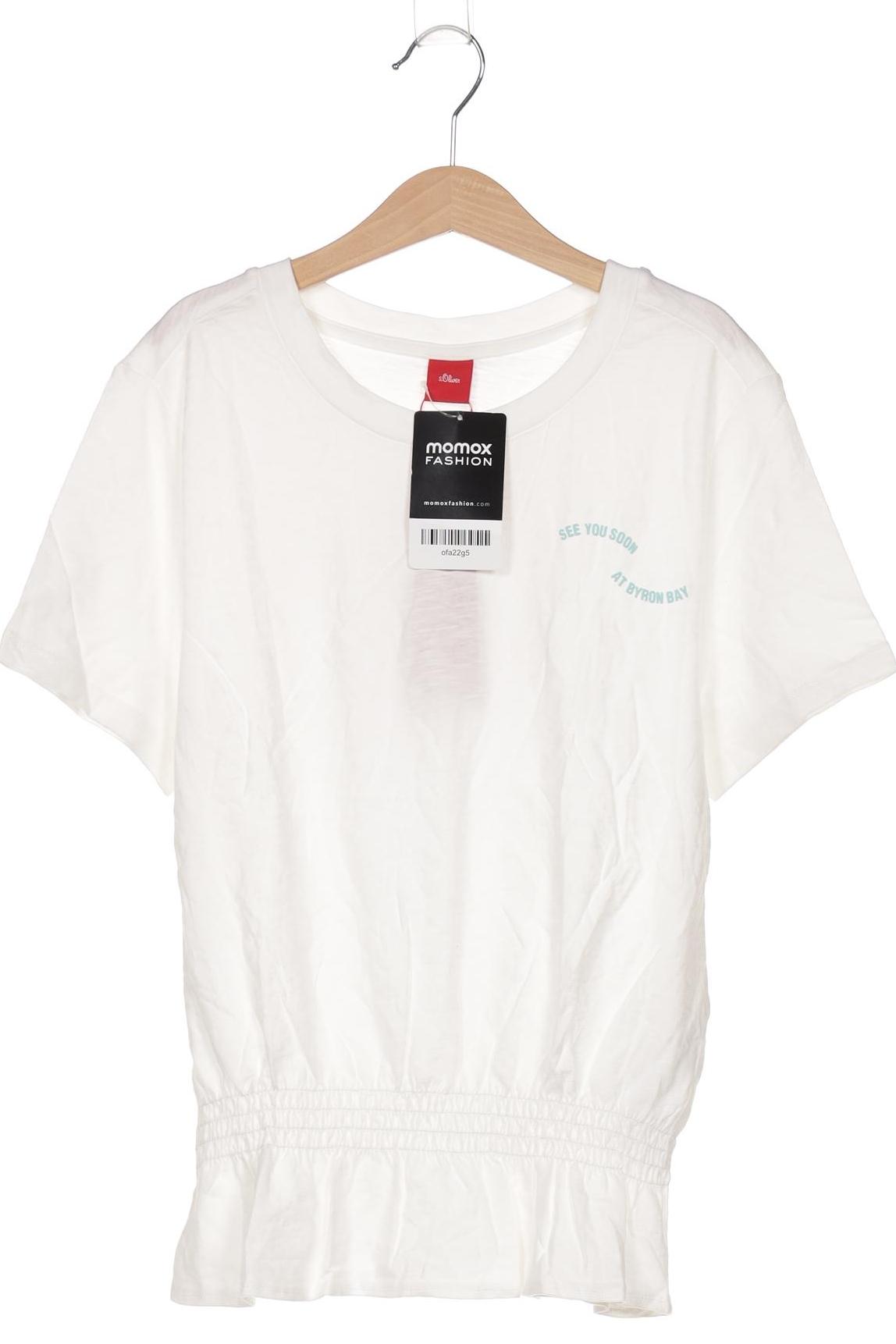 

s.Oliver Damen T-Shirt, weiß, Gr. 152