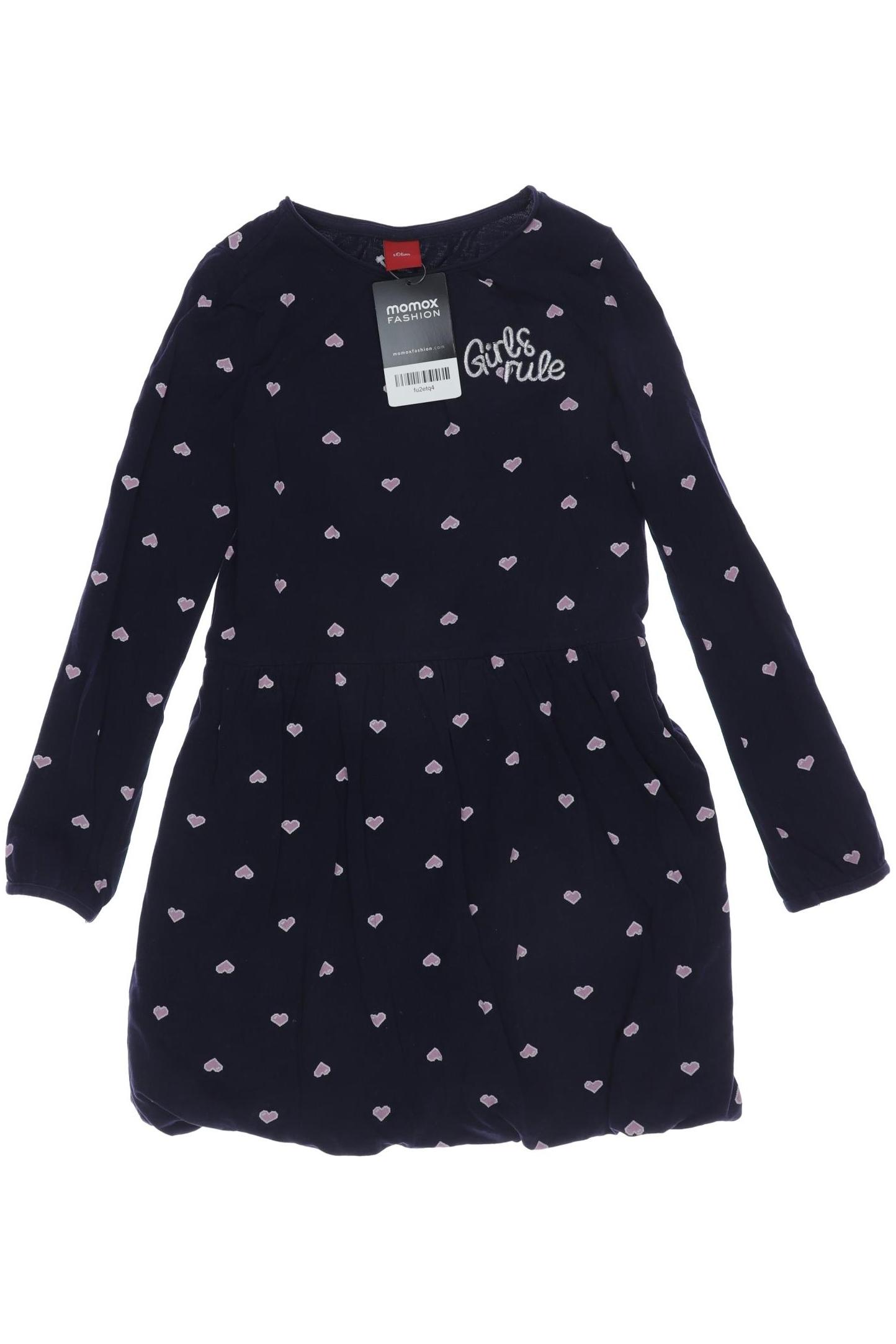 

s.Oliver Mädchen Kleid, marineblau, Gr. 128