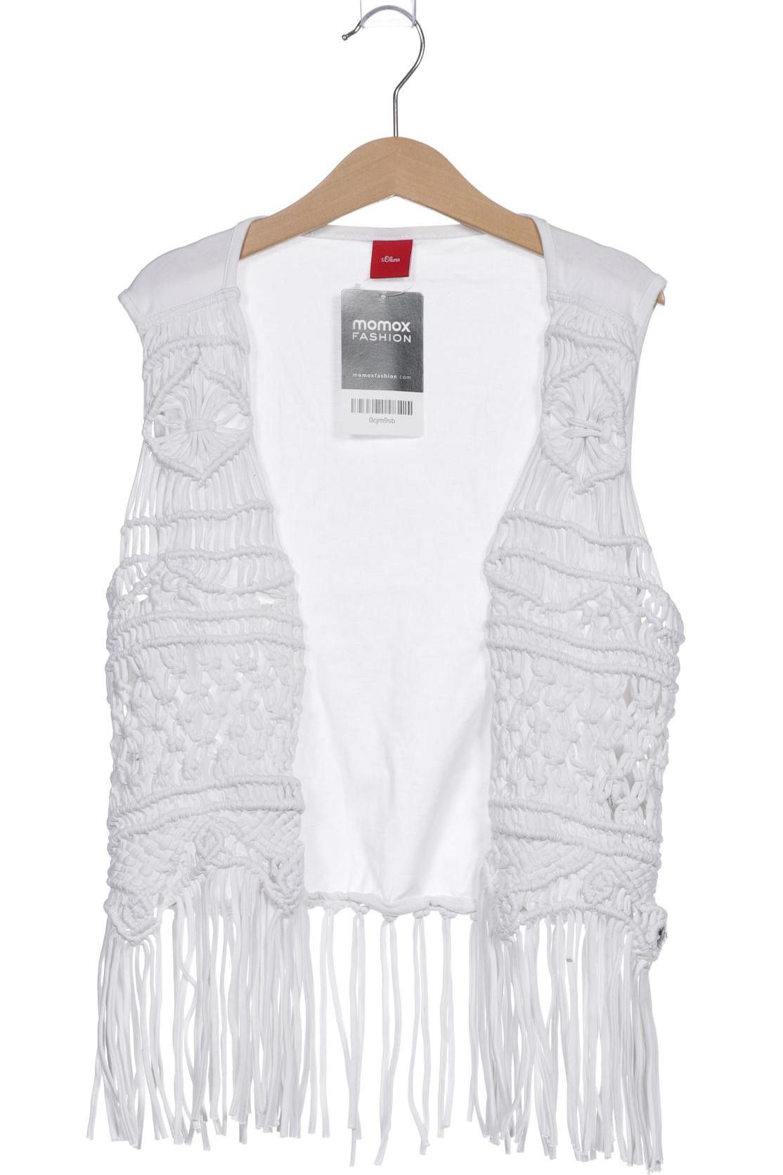 

s.Oliver Damen Strickjacke, weiß, Gr. 164