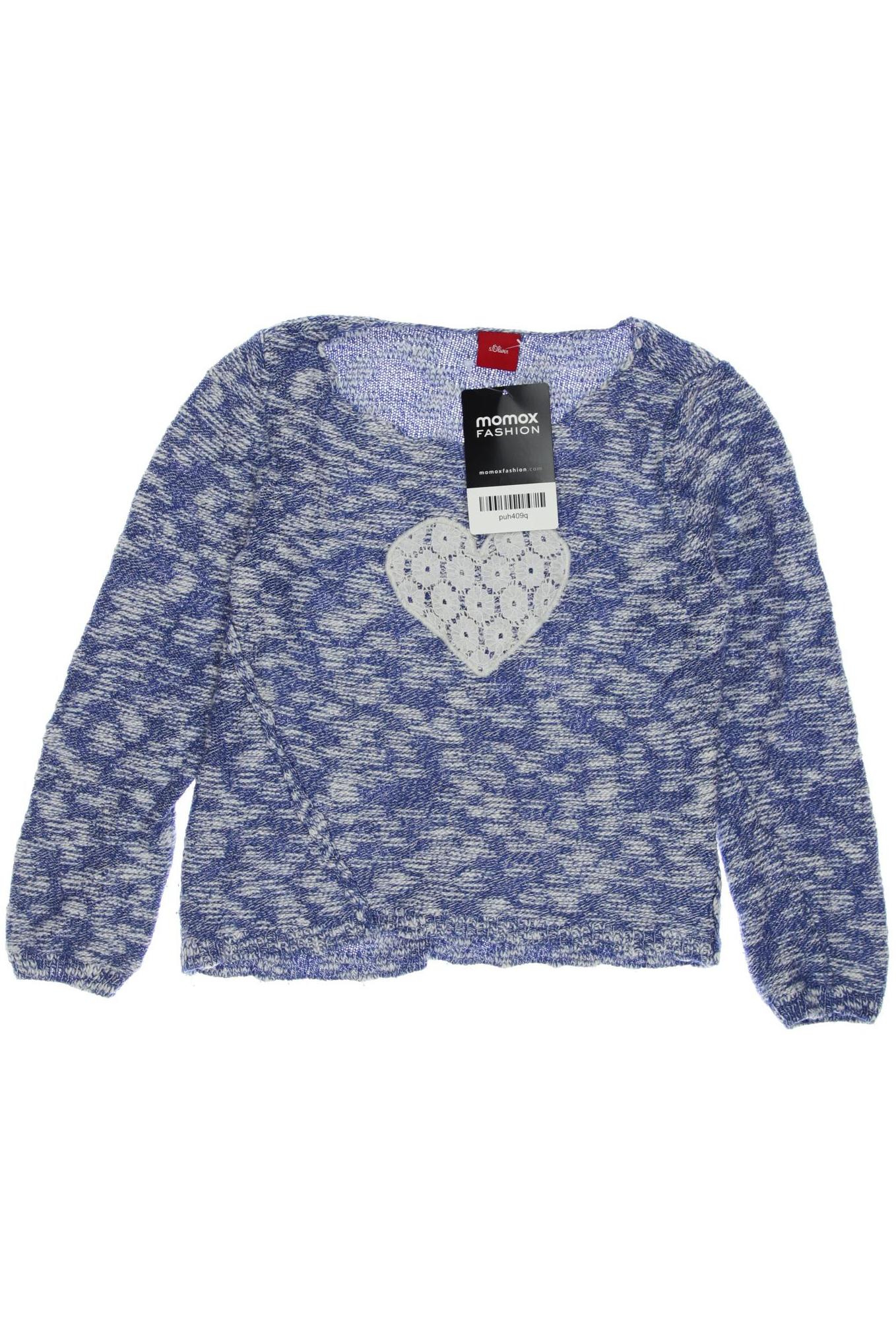 

s.Oliver Damen Pullover, blau, Gr. 116