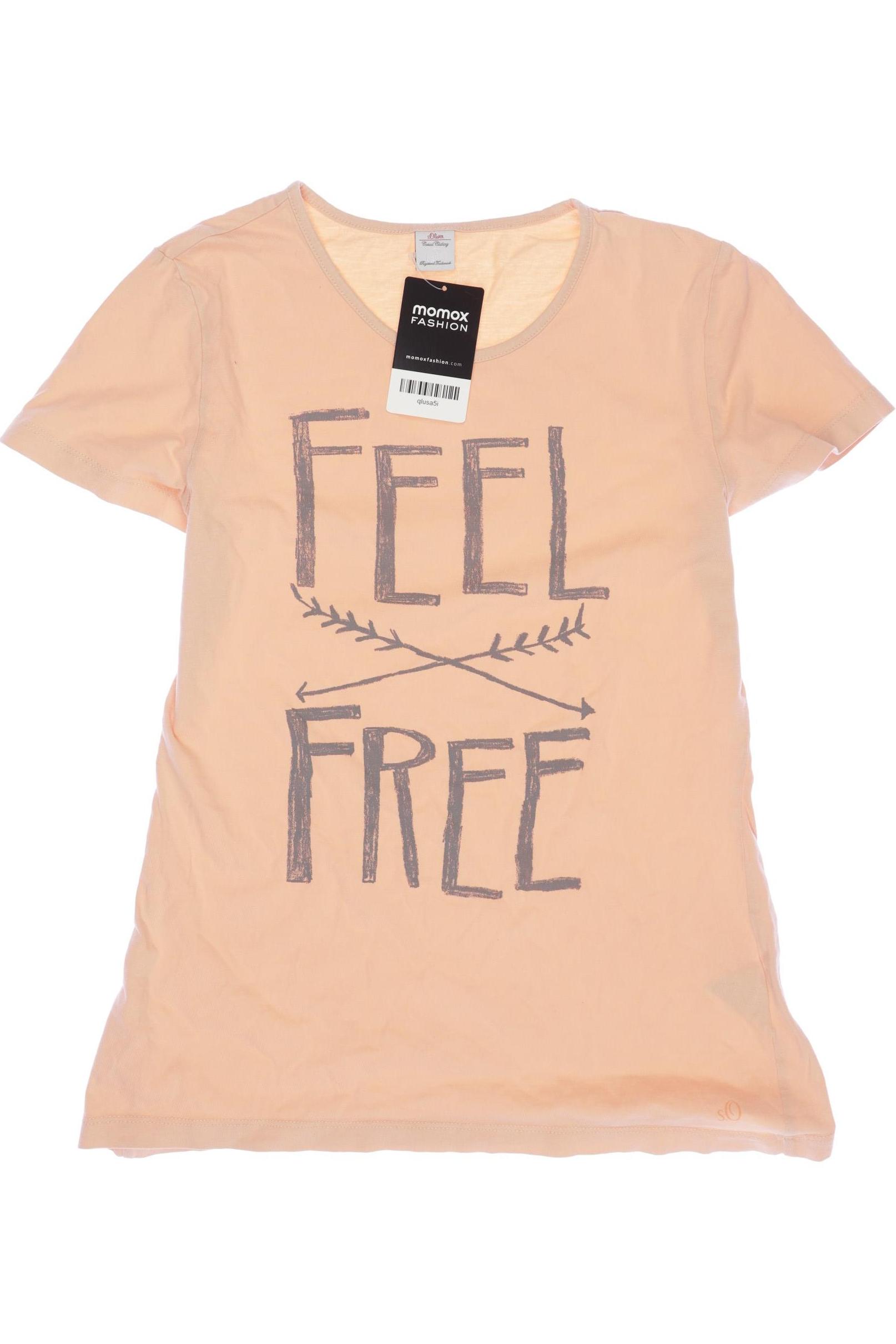 

s.Oliver Damen T-Shirt, orange, Gr. 176
