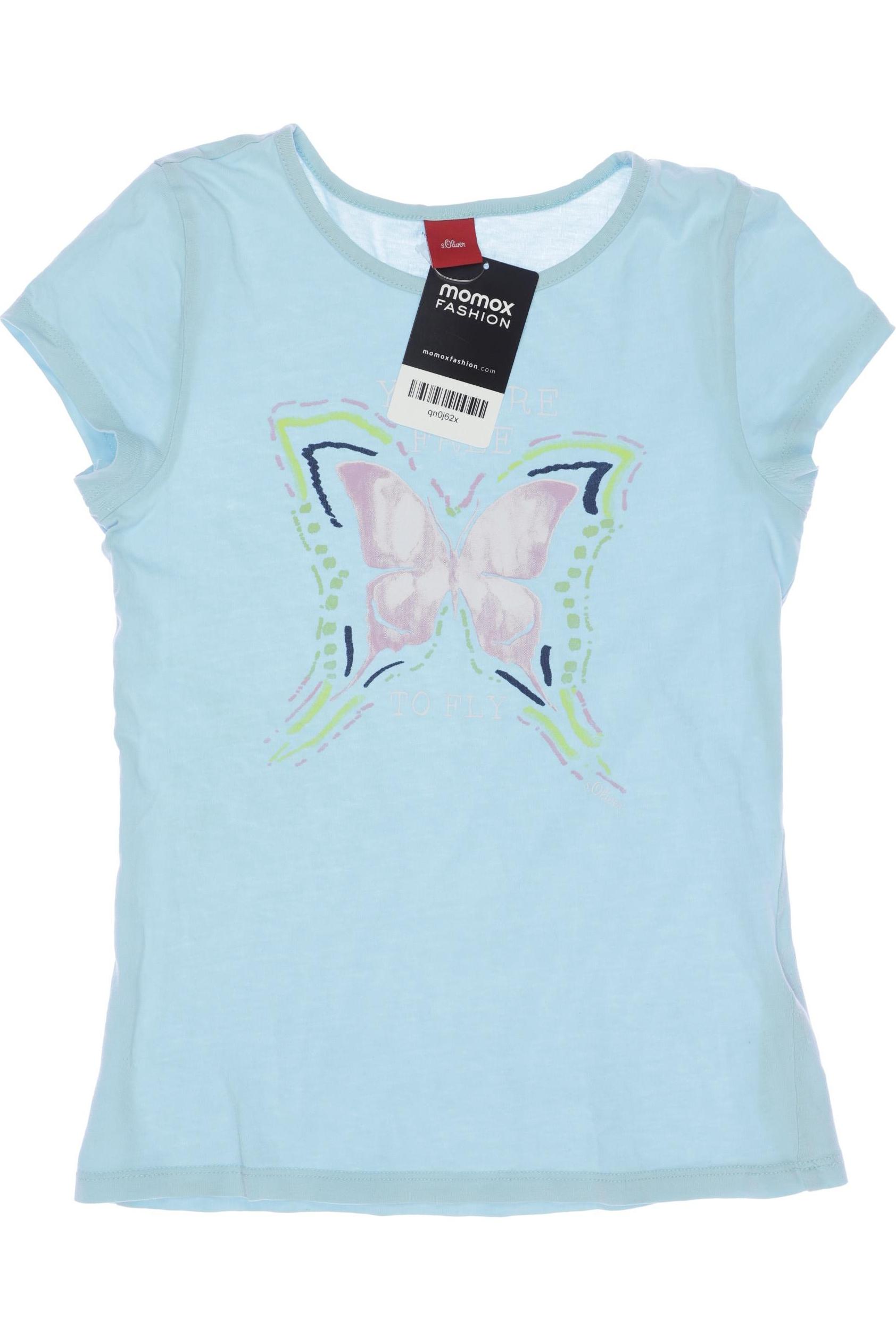 

s.Oliver Damen T-Shirt, blau, Gr. 140