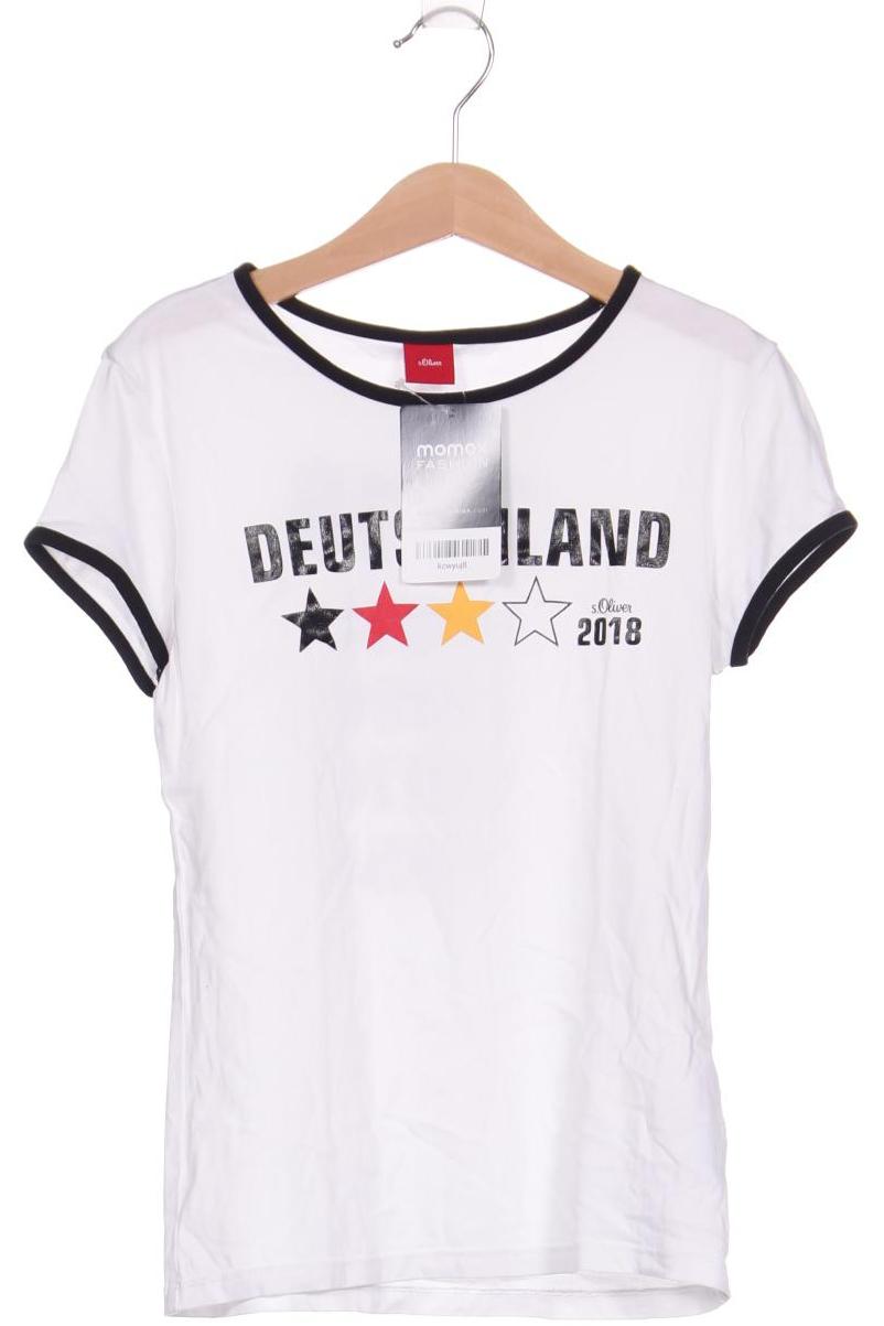 

s.Oliver Damen T-Shirt, weiß, Gr. 140