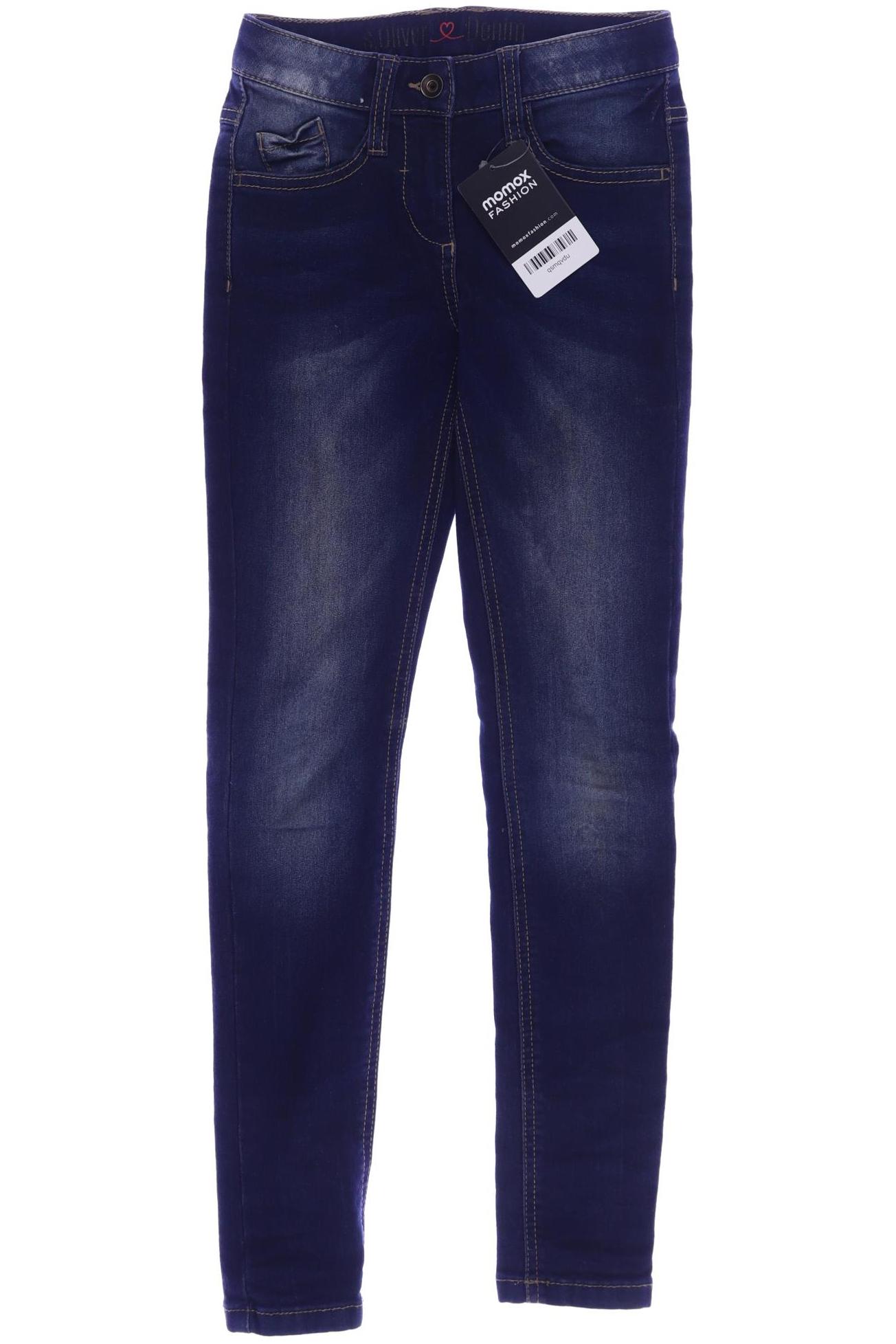 

s.Oliver Damen Jeans, blau, Gr. 140